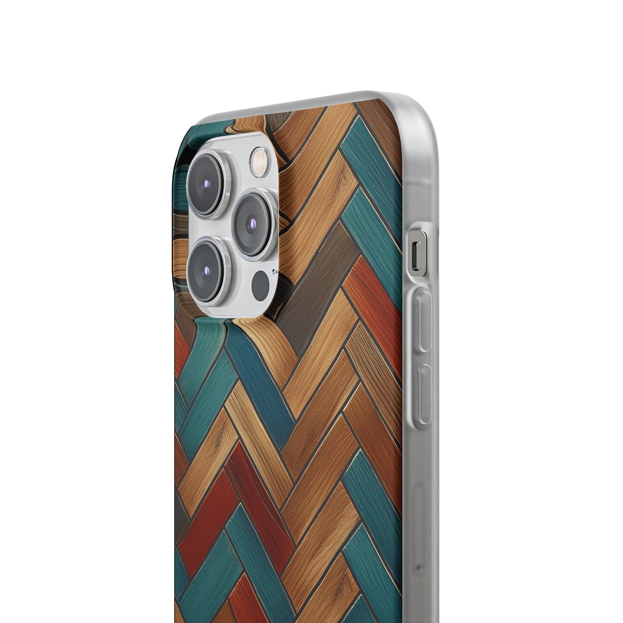 Herringbone Wood Pattern Flexi Phone Case