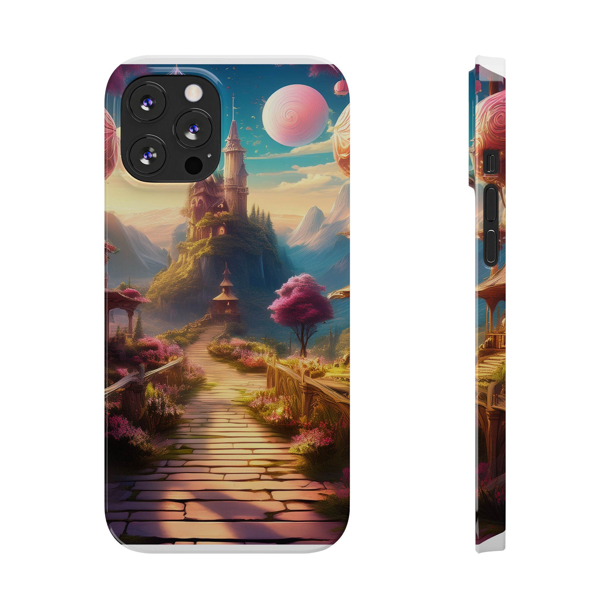 Slim Phone Case — Fantasy Castle Path Scenic iPhone Case
