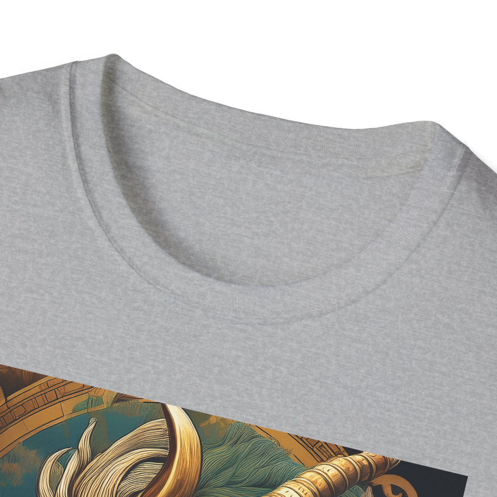 Mythical Beast Art T-Shirt — Majestic Ram & Goat Fantasy Illustration