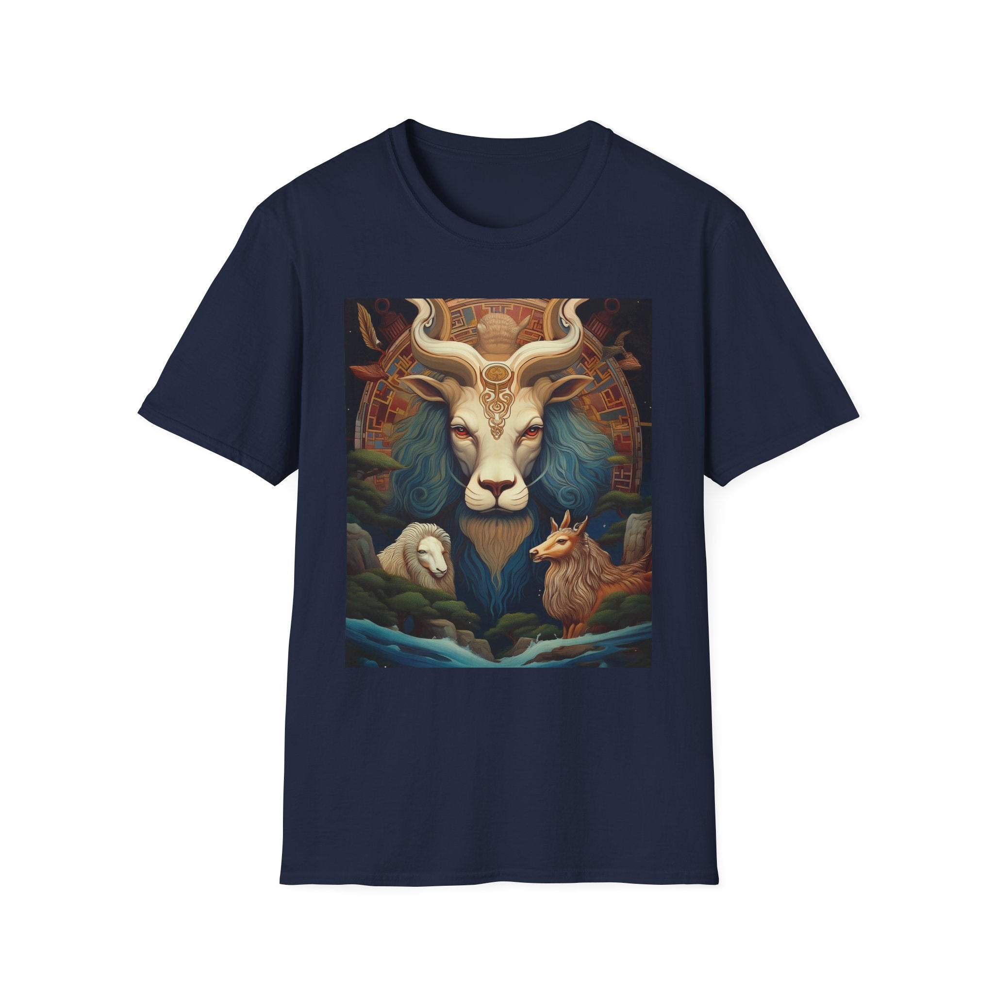 Mythic Beast T-Shirt — Vintage Lion, Ram & Fox Art Tee