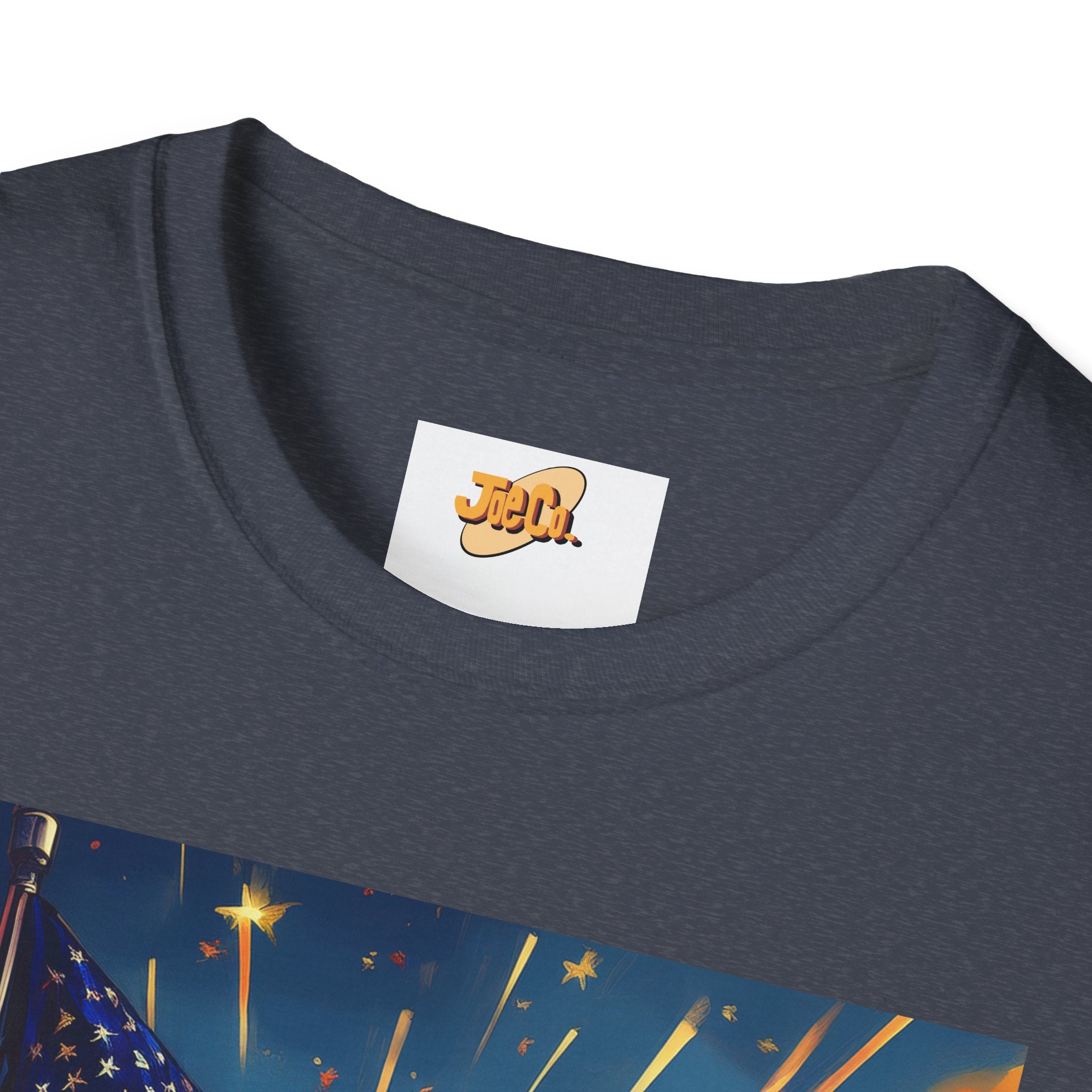 American Flag Sunrise T-Shirt — Patriotic USA Sunset Graphic Tee