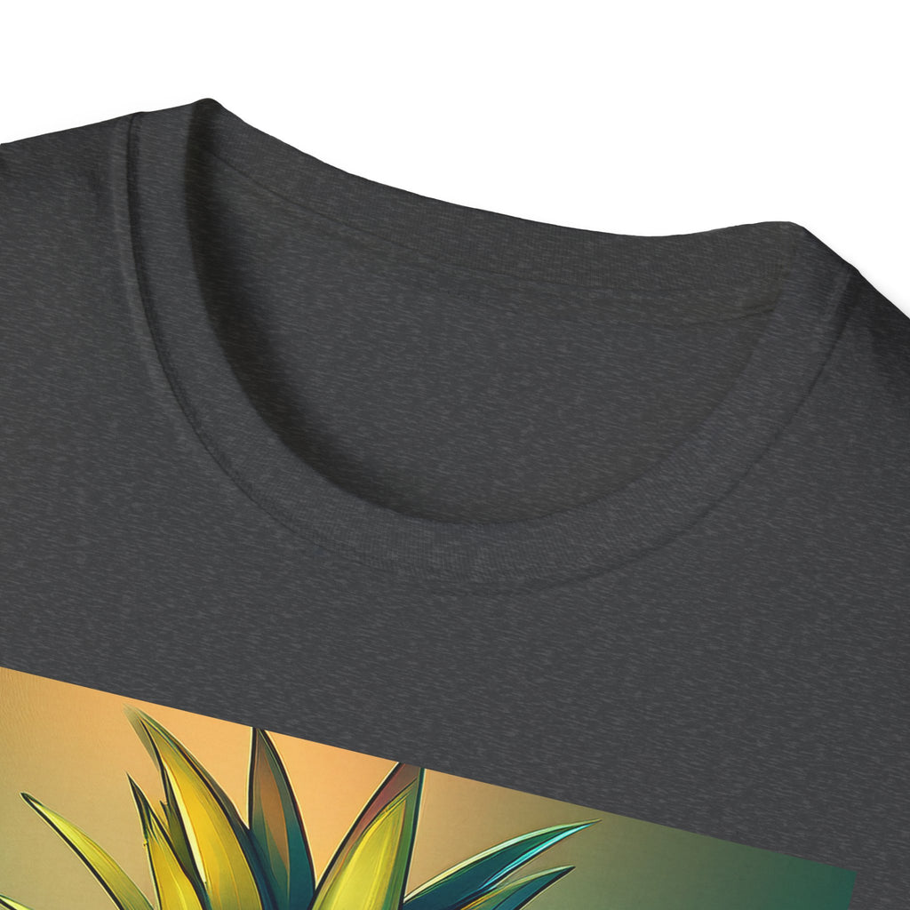 Pineapple Cartoon T-Shirt — Cute Smiling Pineapple with Glasses Tee