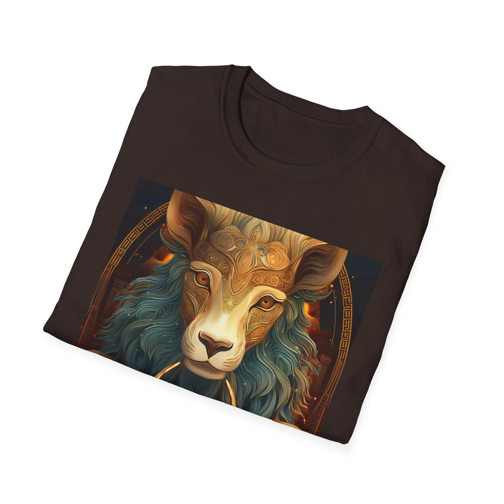 Mystic Ram & Herd Art T-Shirt — Zodiac Capricorn Goat Graphic Tee