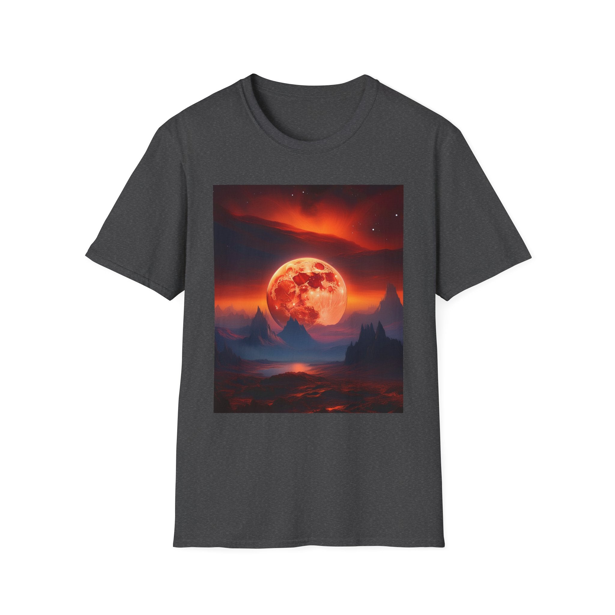 Red Moon Landscape T‑Shirt