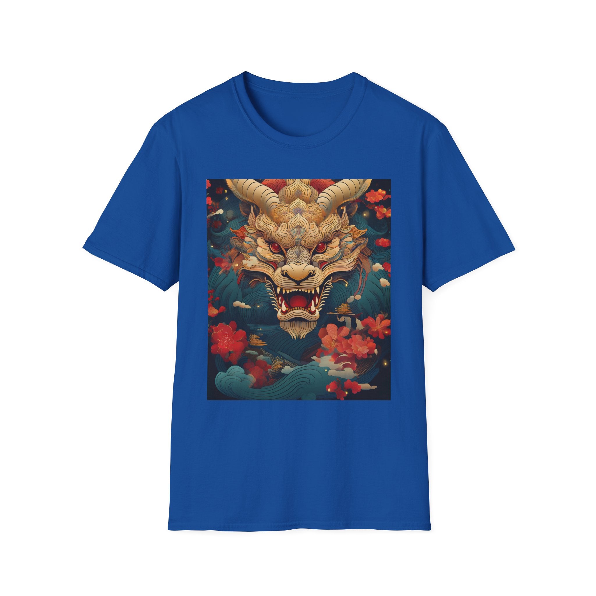 Dragon Mask T-Shirt — Asian Mythic Dragon Art Tee