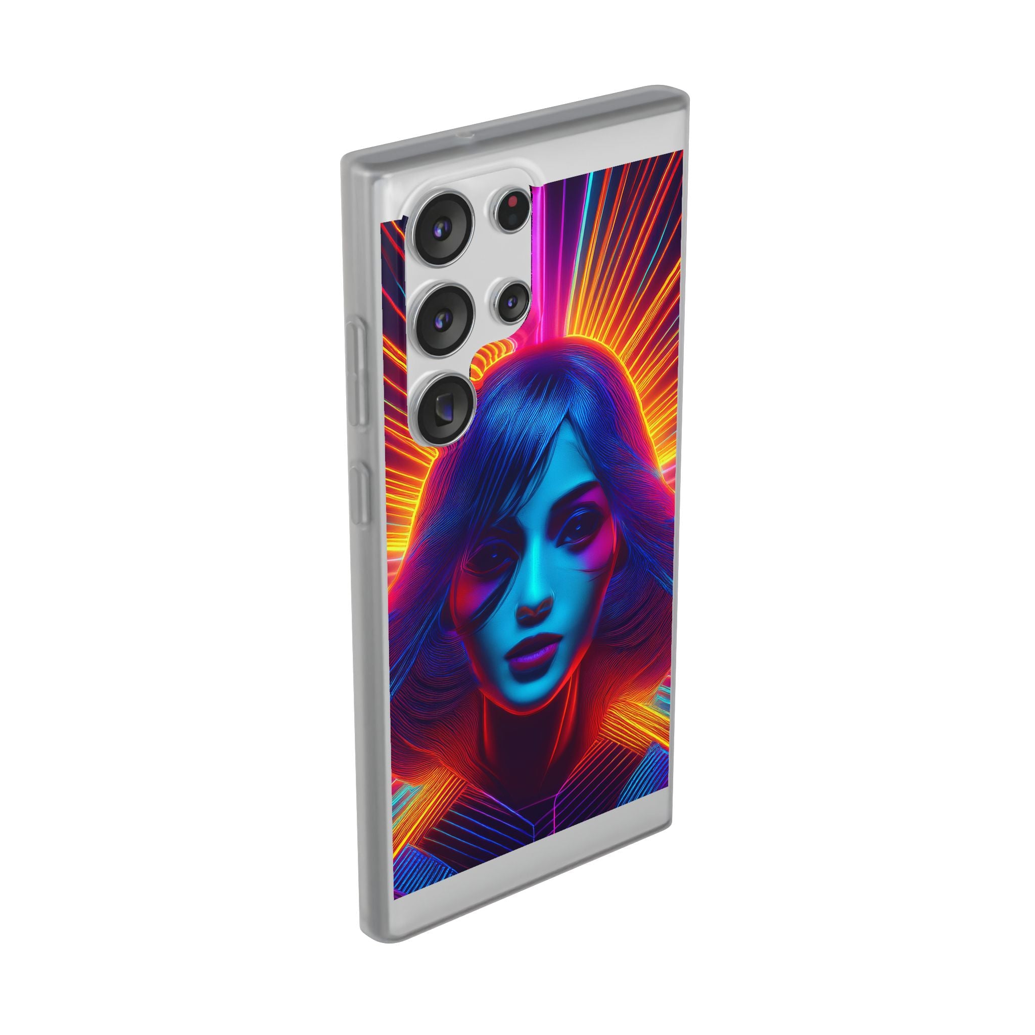 Phone Case — Neon Retro Portrait Mandala
