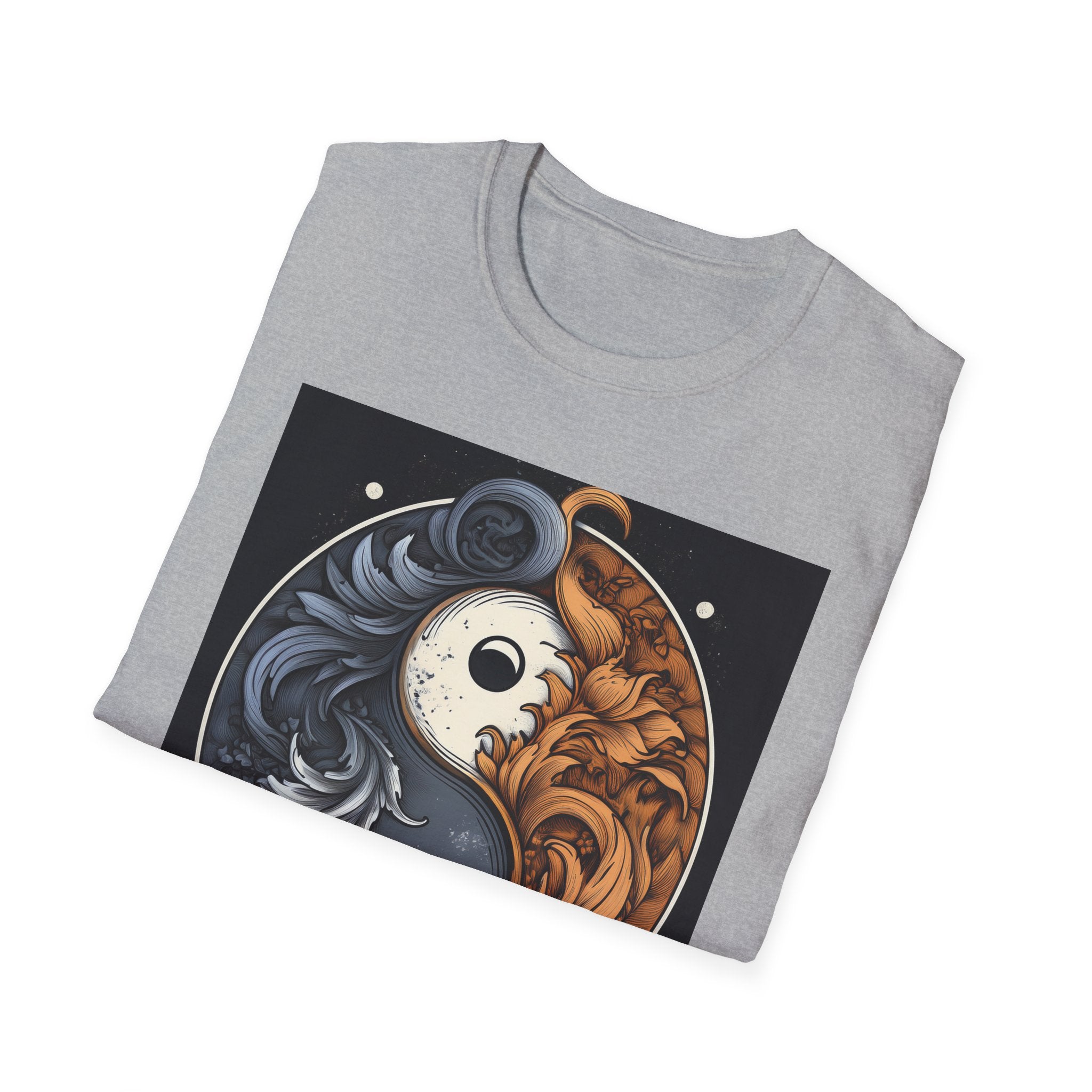 Yin Yang Dragon T-Shirt – Fire & Ice Balance Graphic Tee
