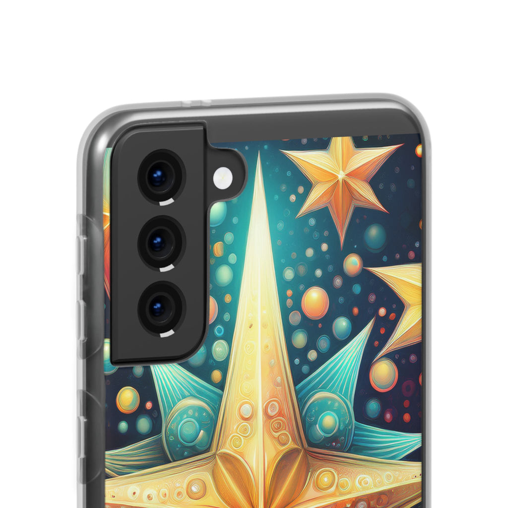 Starburst Galaxy Phone Case — Colorful Cosmic Star Design Flexible Case