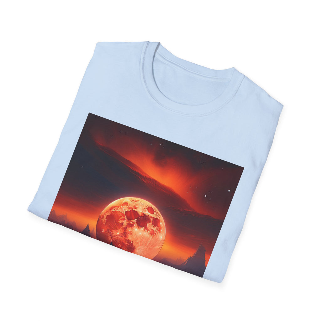 Red Moon Landscape T‑Shirt