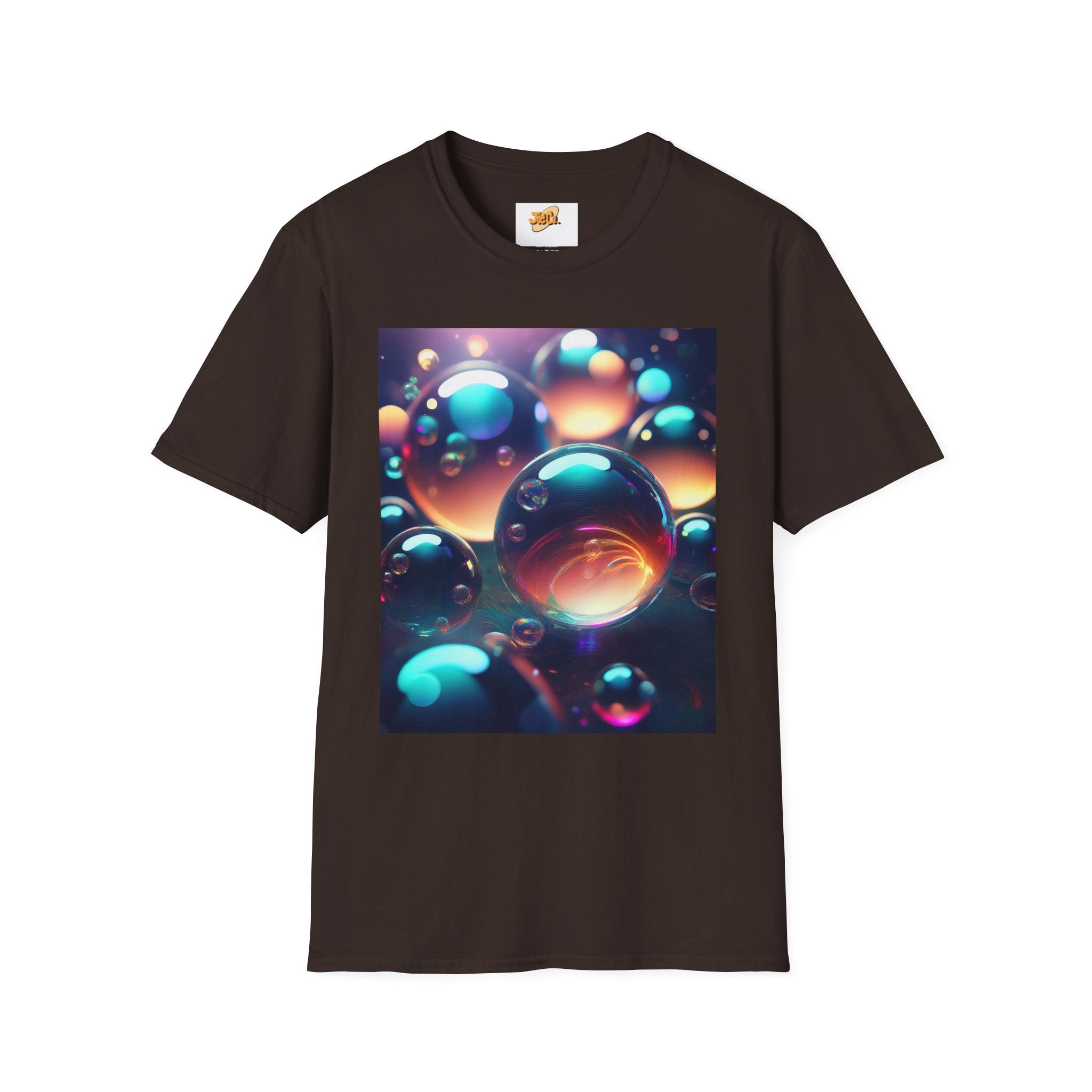 Bubble Galaxy T-Shirt — Colorful 3D Bubble Art Tee