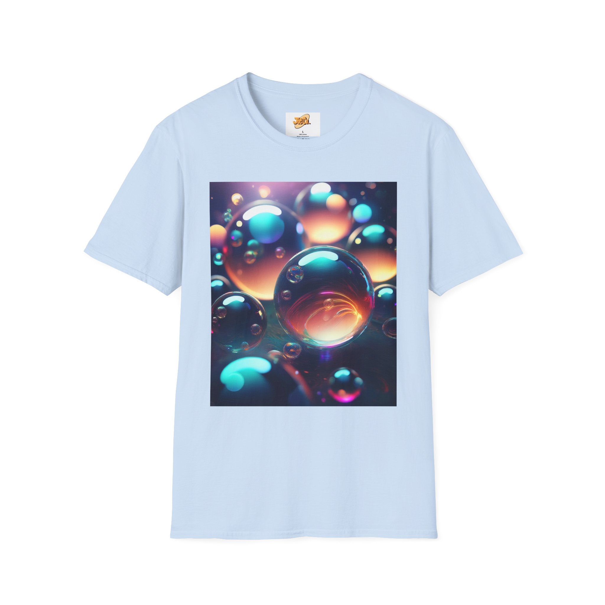 Bubble Galaxy T-Shirt — Colorful 3D Bubble Art Tee