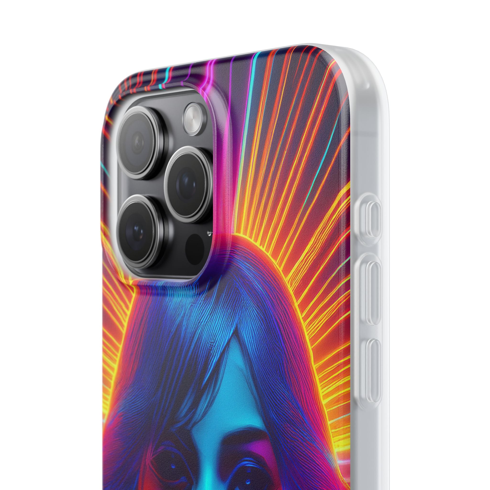 Phone Case — Neon Retro Portrait Mandala