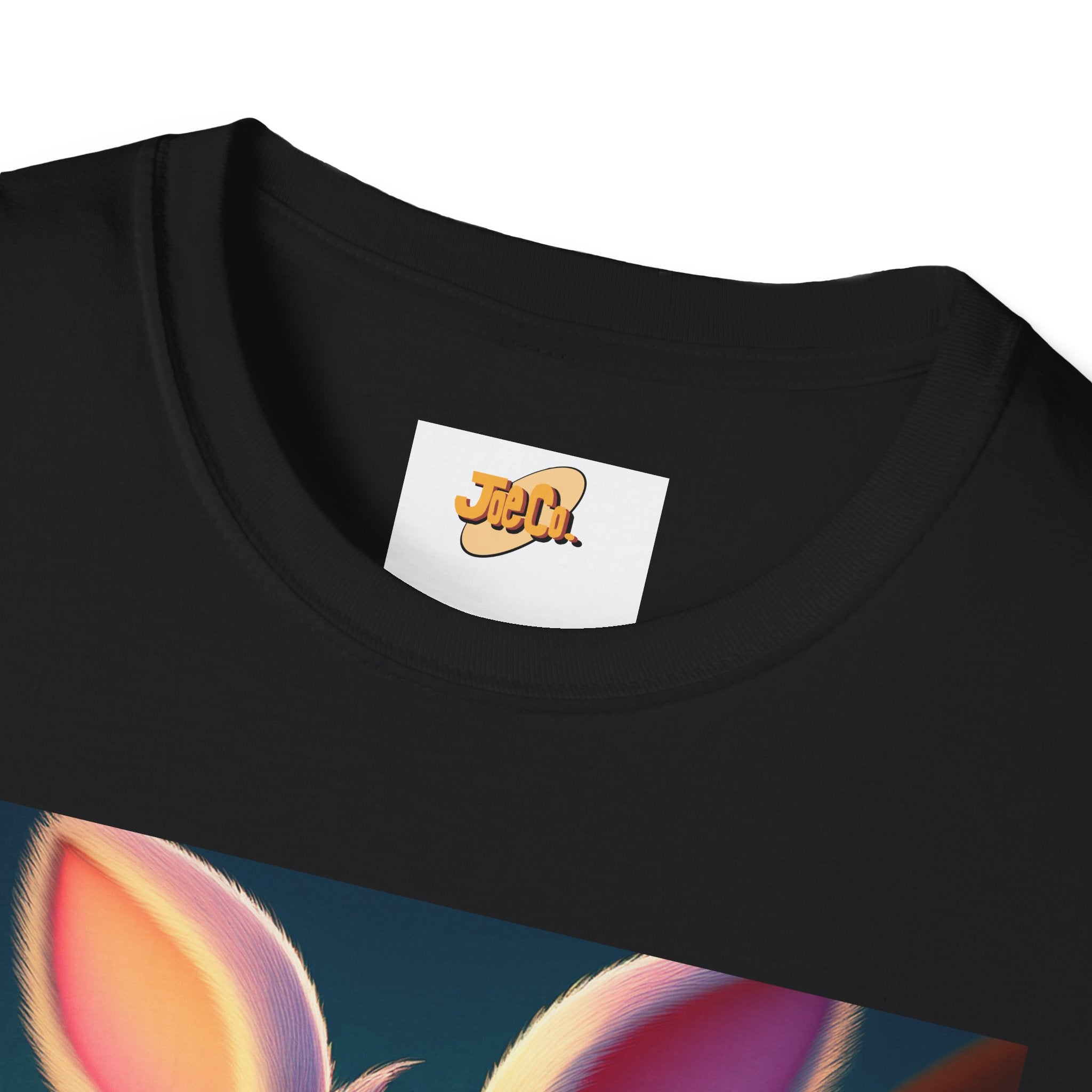 Easter Bunny Kids T-Shirt — Cute Cartoon Rabbit with Colorful Eggs