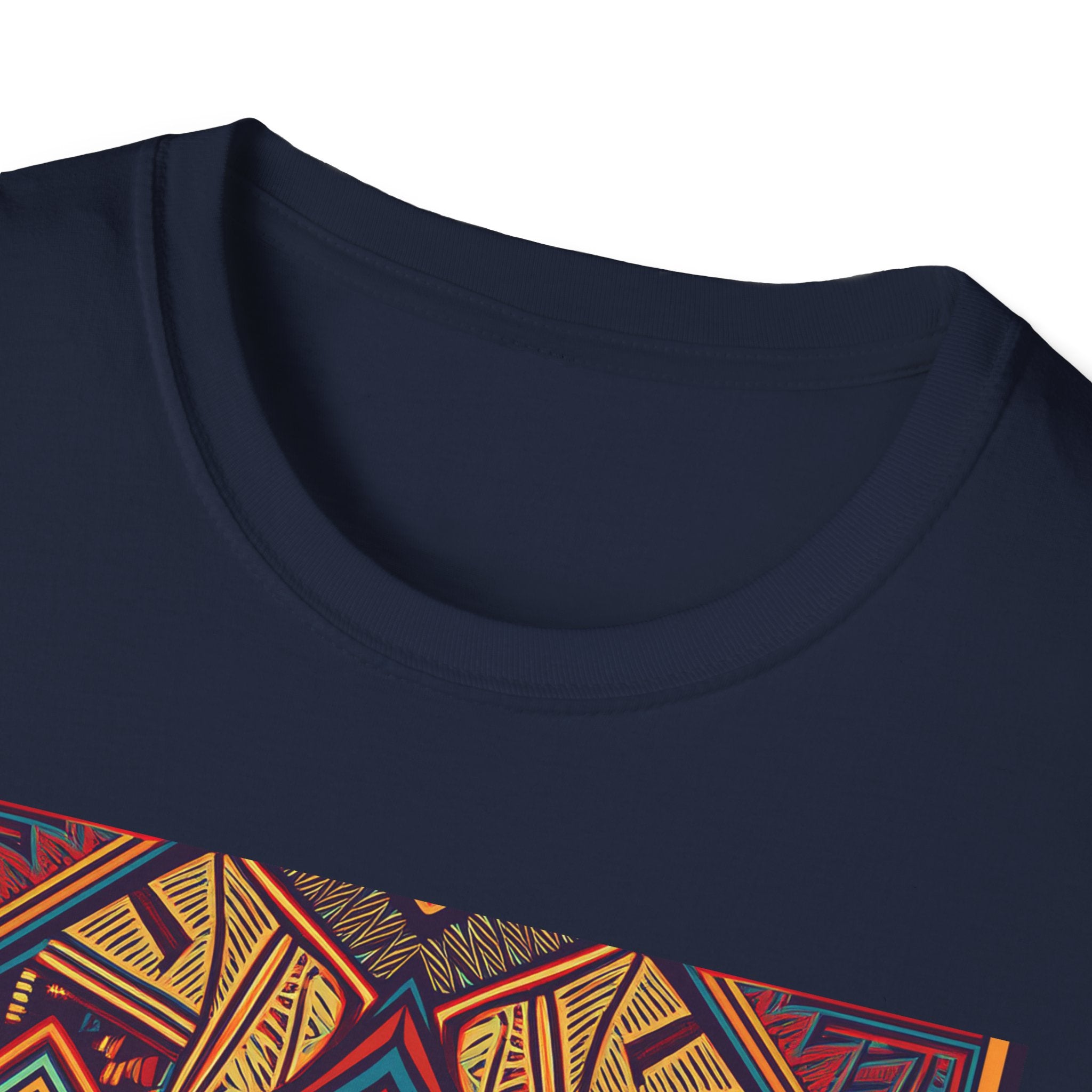 Geometric Tribal Pattern T-Shirt — Boho Vintage Aztec Graphic Tee
