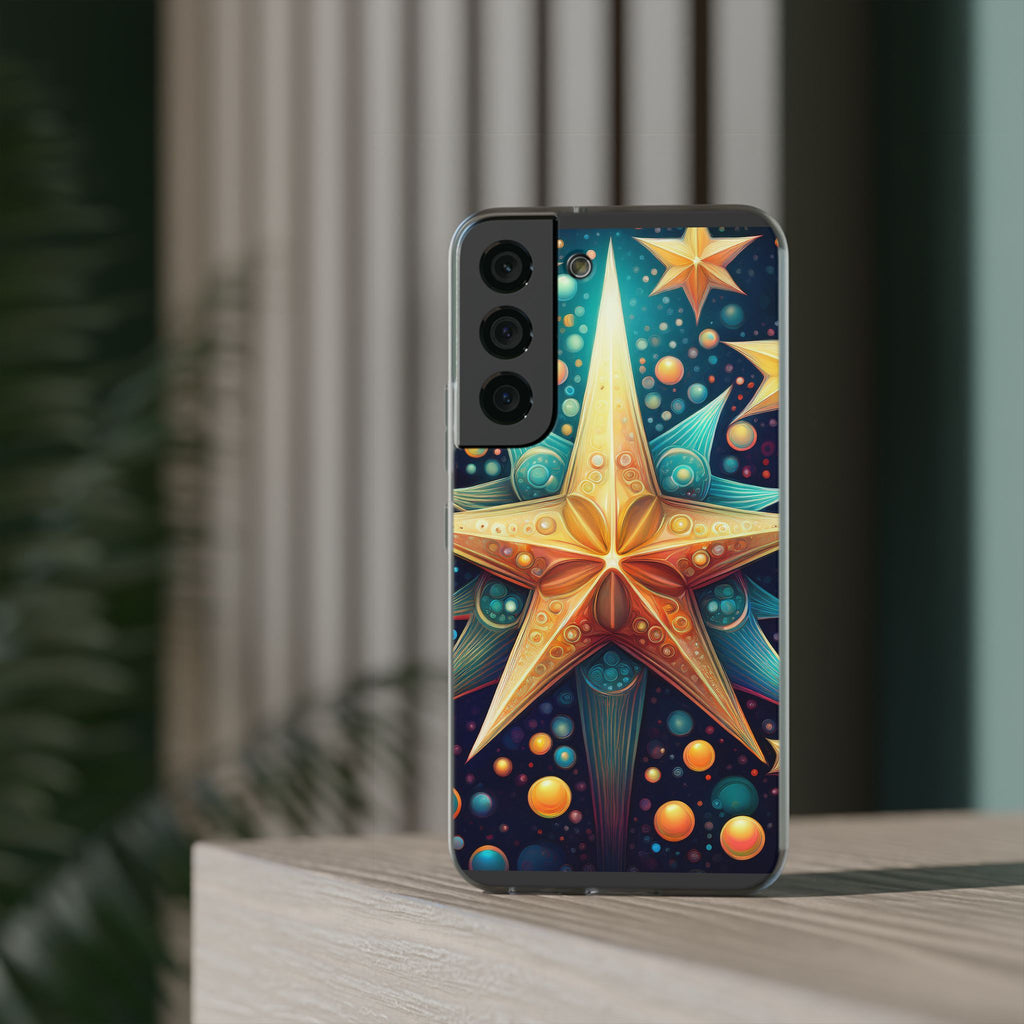 Starburst Galaxy Phone Case — Colorful Cosmic Star Design Flexible Case