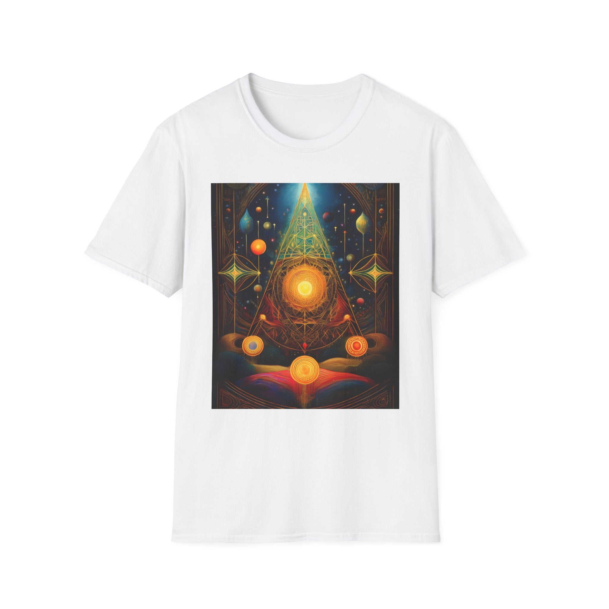 Mystic Sun Pyramid Graphic T-Shirt
