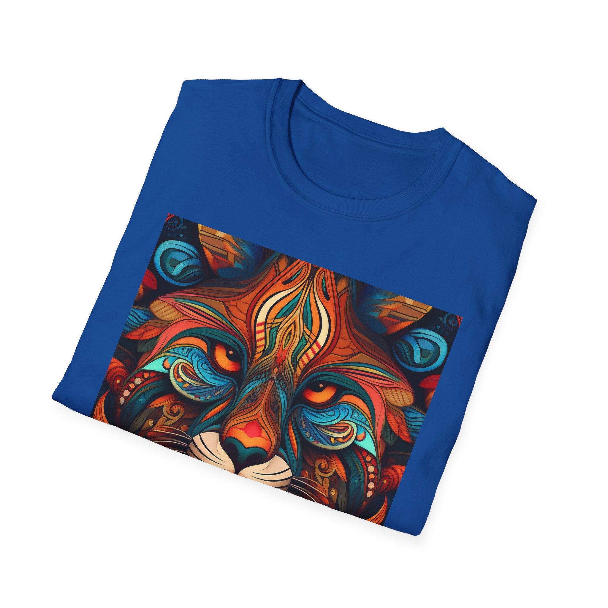 Lion Mandala T-Shirt — Colorful Psychedelic Lion Graphic Tee