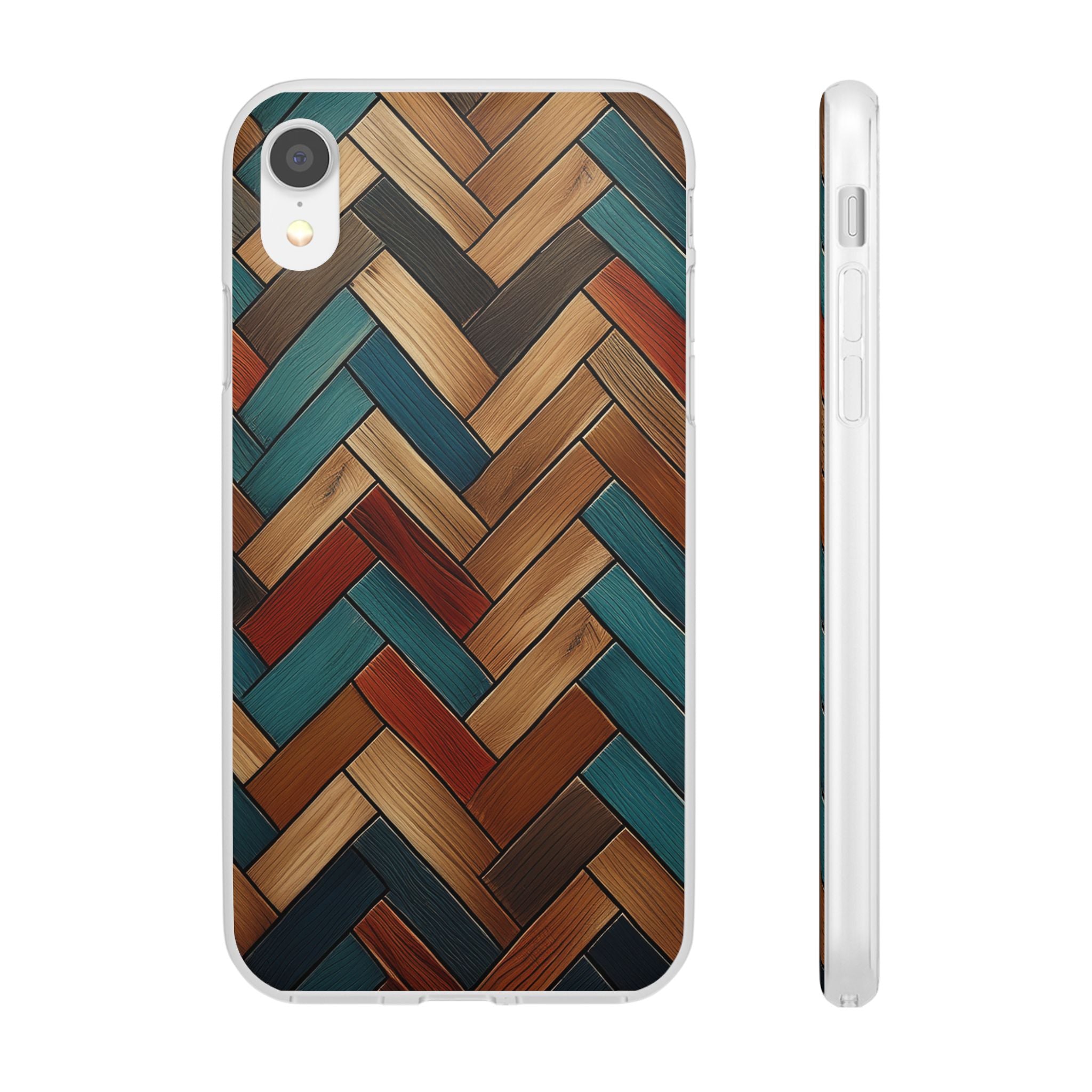 Herringbone Wood Pattern Flexi Phone Case