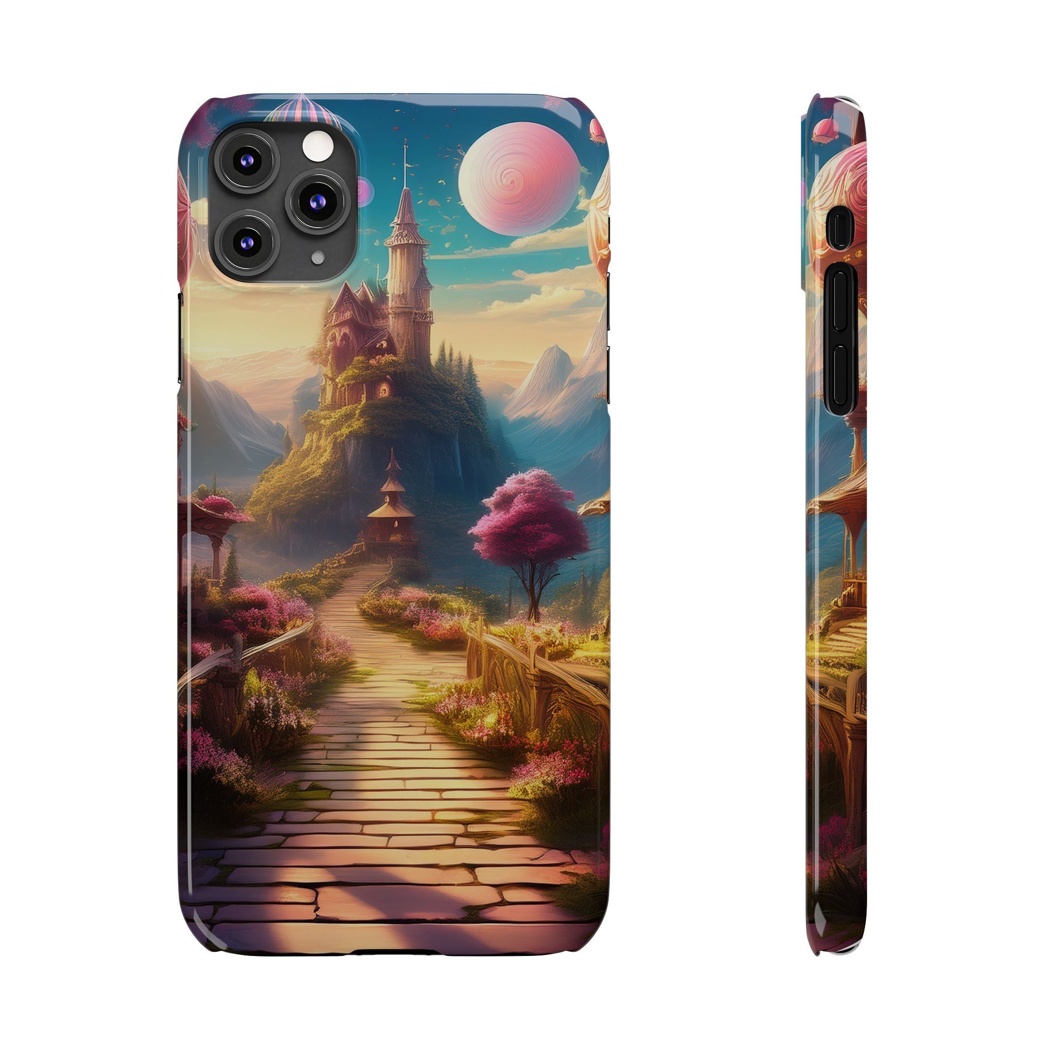Slim Phone Case — Fantasy Castle Path Scenic iPhone Case