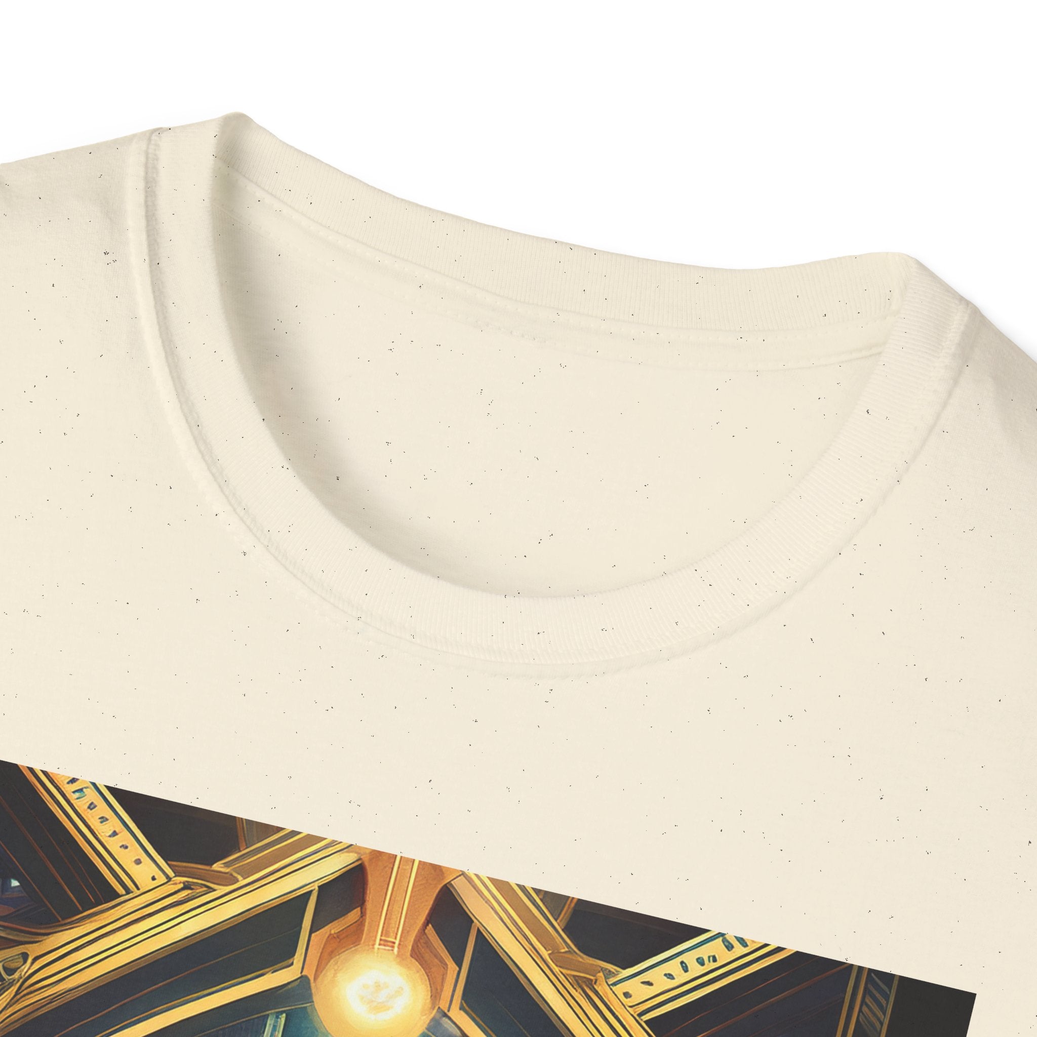 Mystic Observatory Art Tee — Cosmic Circle Gathering Graphic T-Shirt