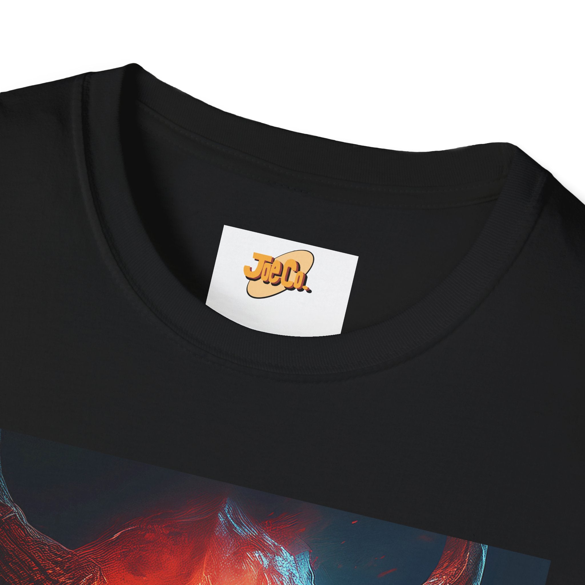 Demon Skull T-Shirt — Fiery Horned Demon Graphic Tee