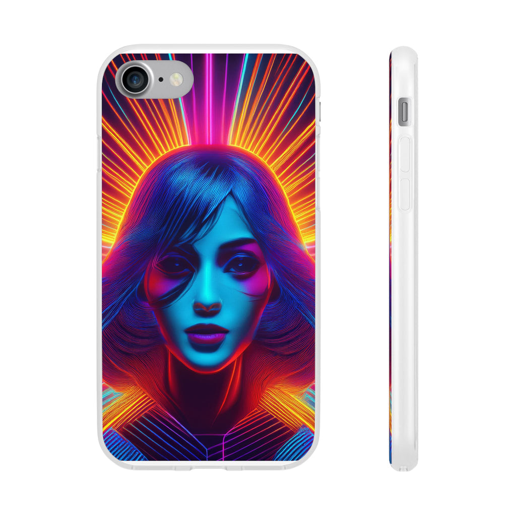 Phone Case — Neon Retro Portrait Mandala