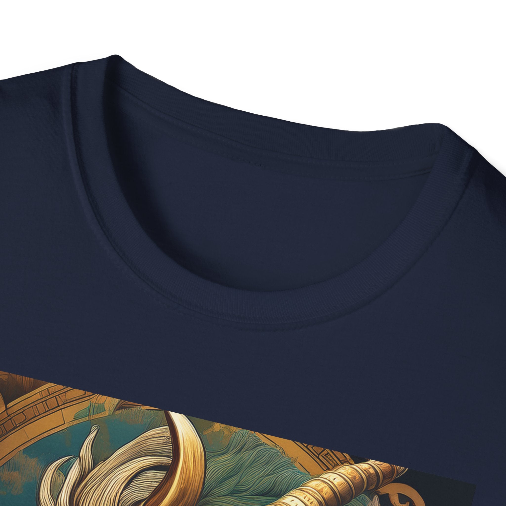 Mythical Beast Art T-Shirt — Majestic Ram & Goat Fantasy Illustration