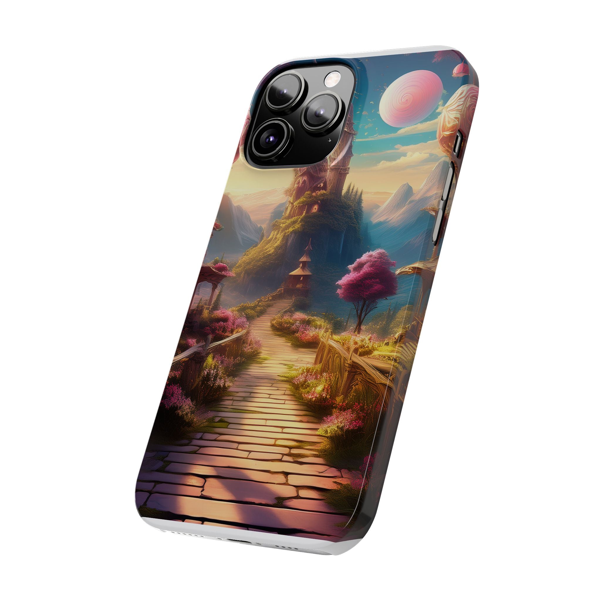 Slim Phone Case — Fantasy Castle Path Scenic iPhone Case