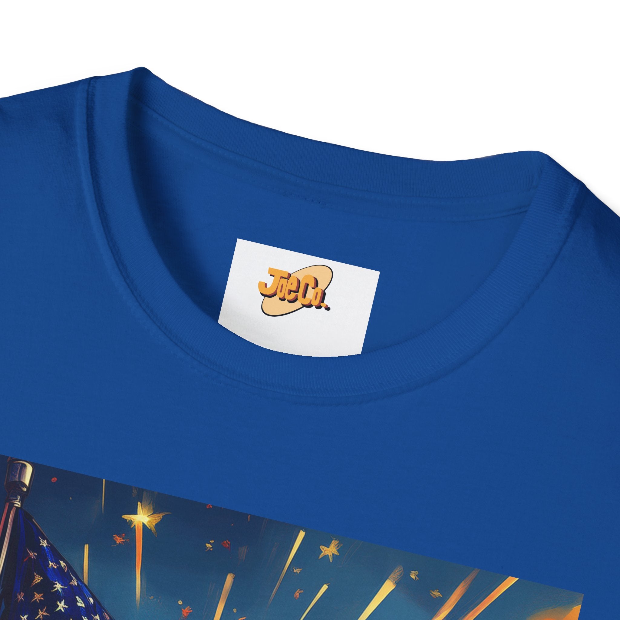 American Flag Sunrise T-Shirt — Patriotic USA Sunset Graphic Tee