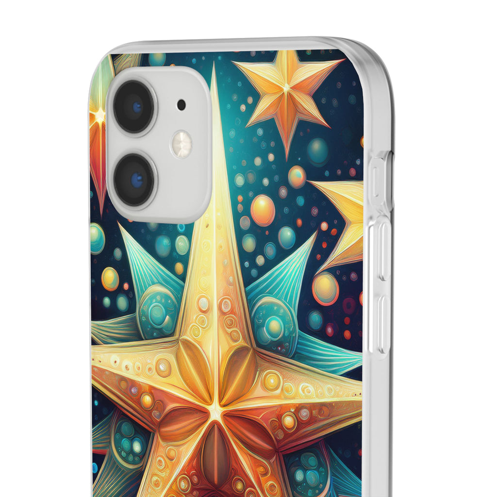 Starburst Galaxy Phone Case — Colorful Cosmic Star Design Flexible Case
