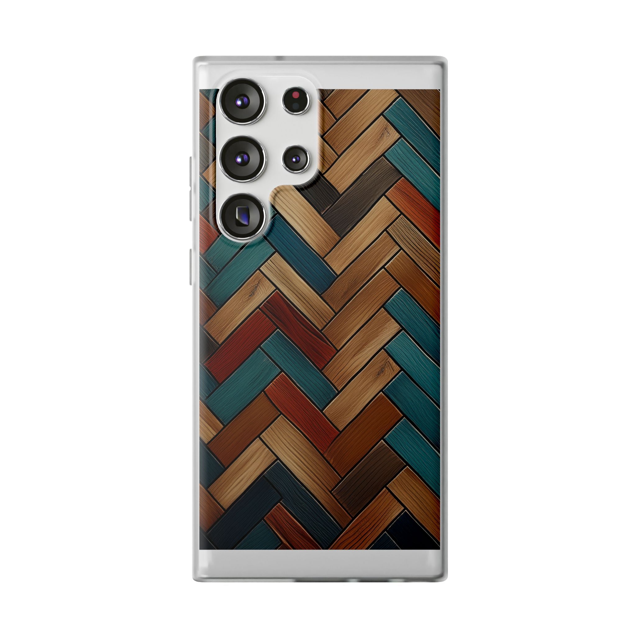 Herringbone Wood Pattern Flexi Phone Case