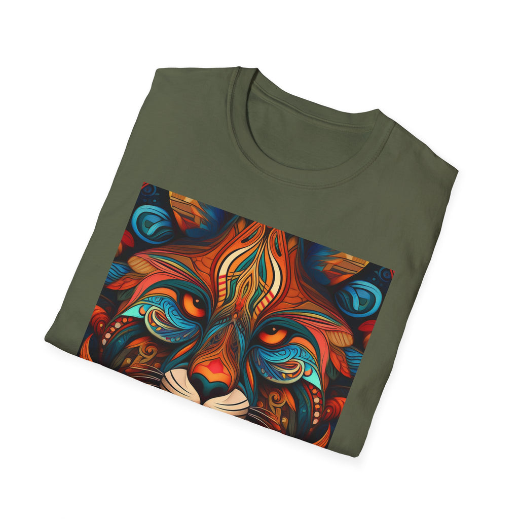 Lion Mandala T-Shirt — Colorful Psychedelic Lion Graphic Tee