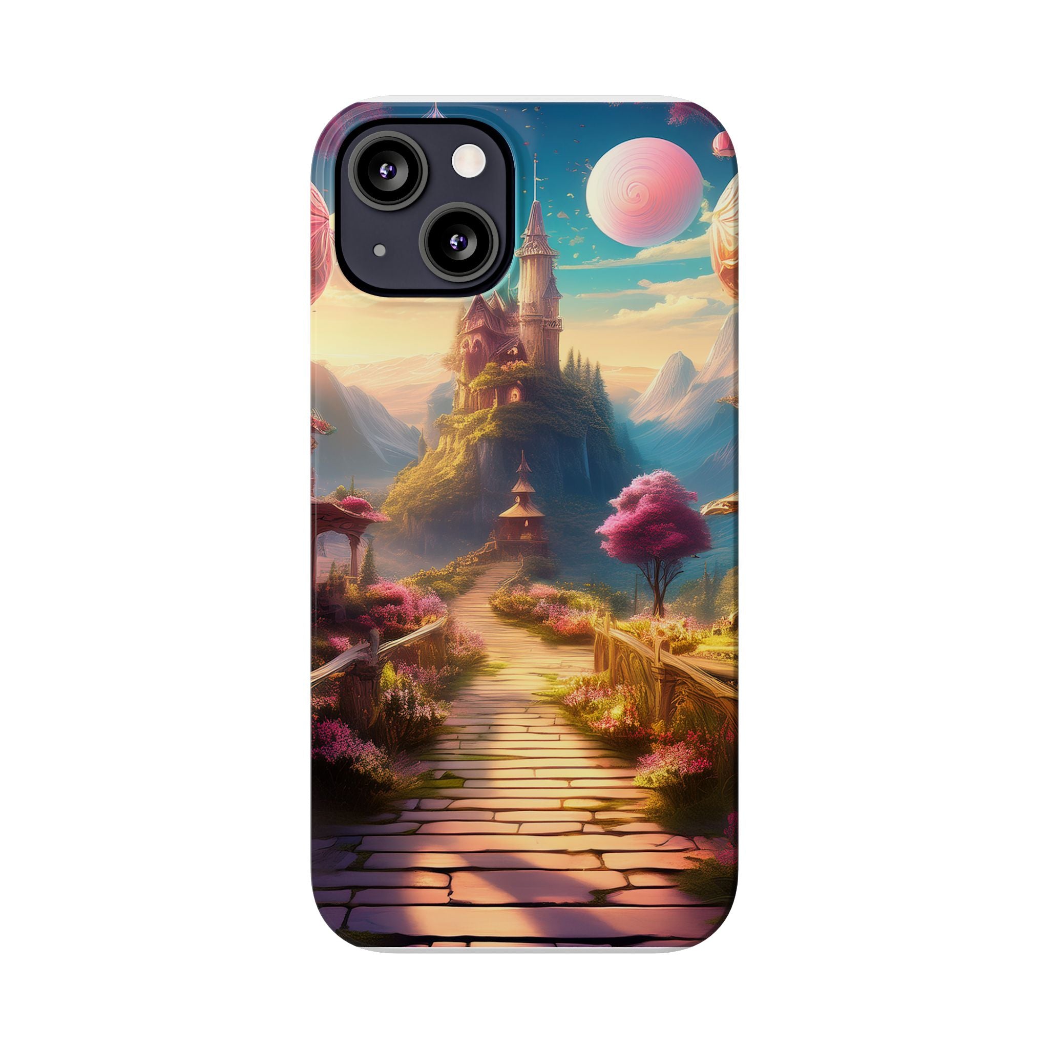 Slim Phone Case — Fantasy Castle Path Scenic iPhone Case