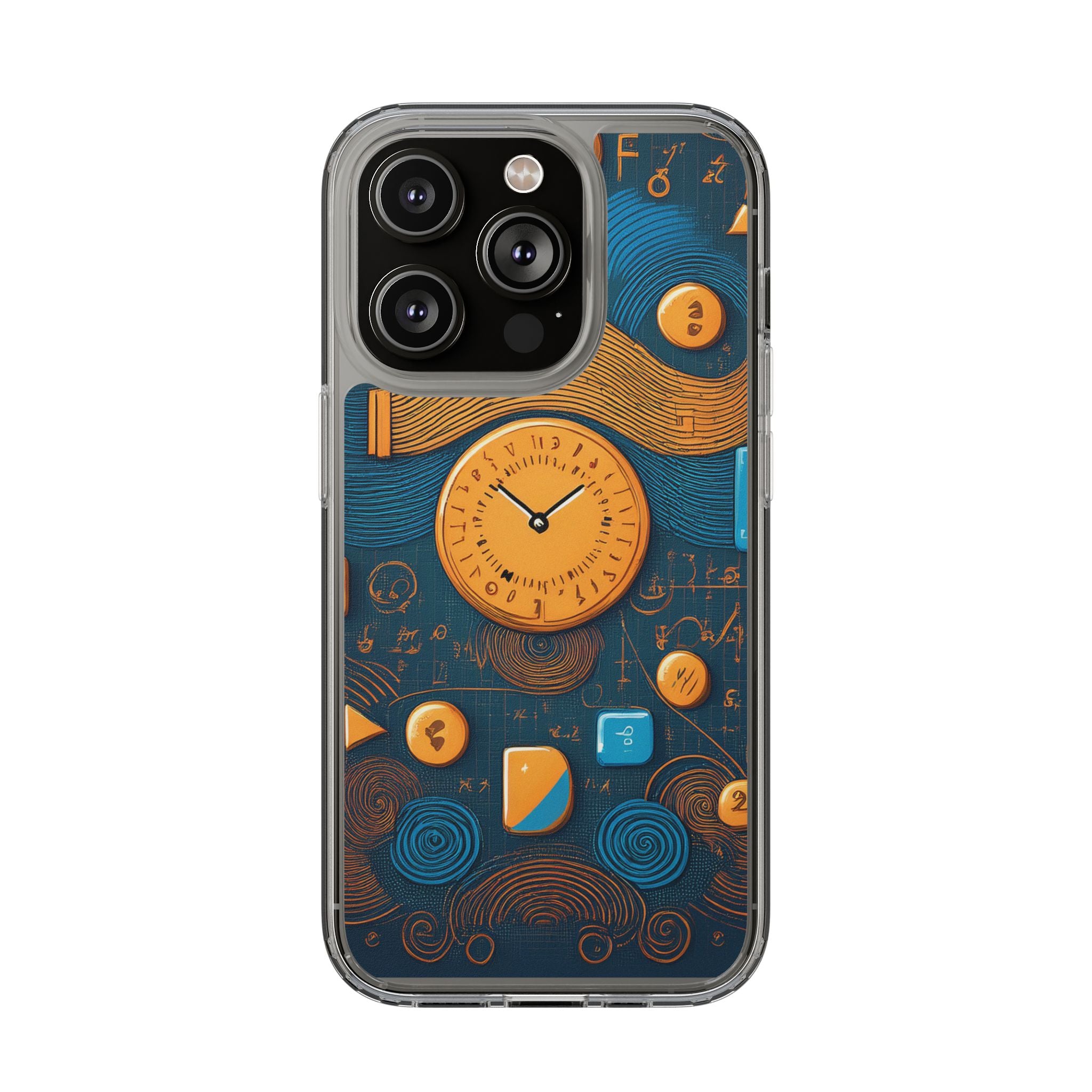 Clear Case — Abstract Clockwork Design Phone Case