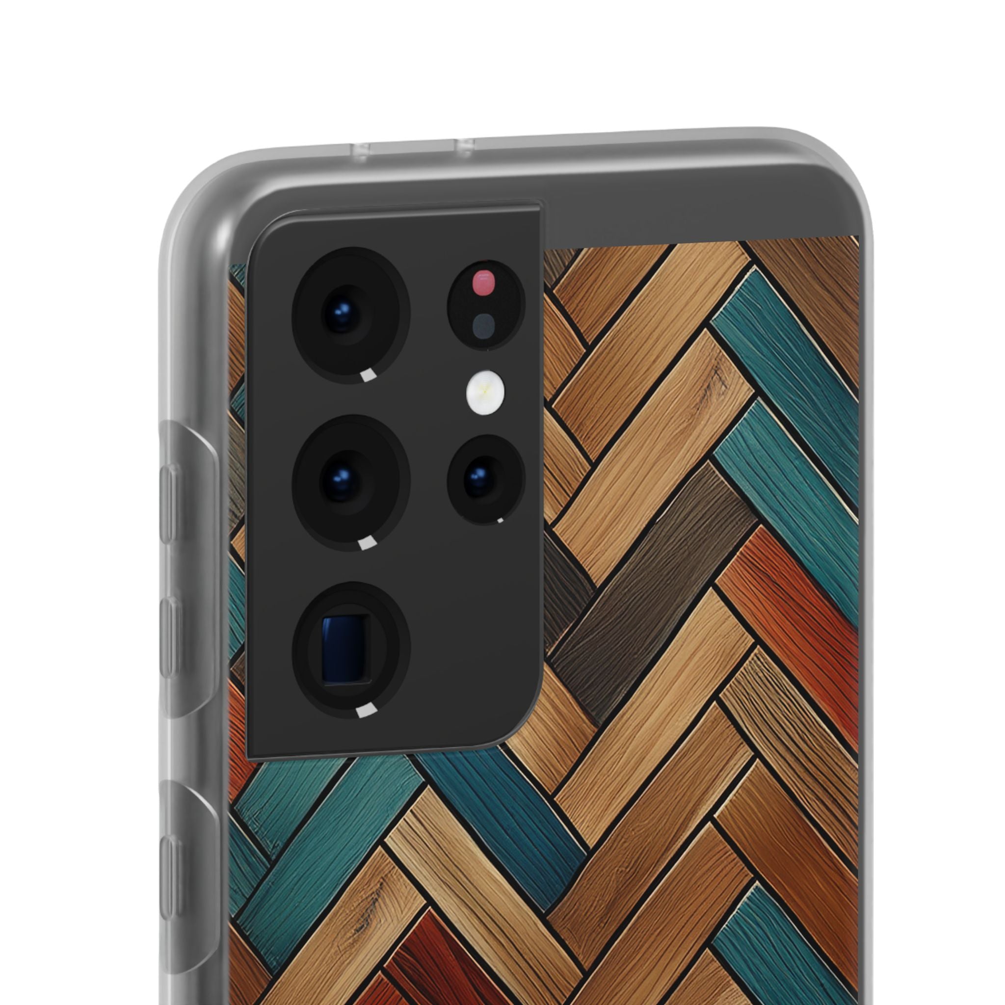 Herringbone Wood Pattern Flexi Phone Case