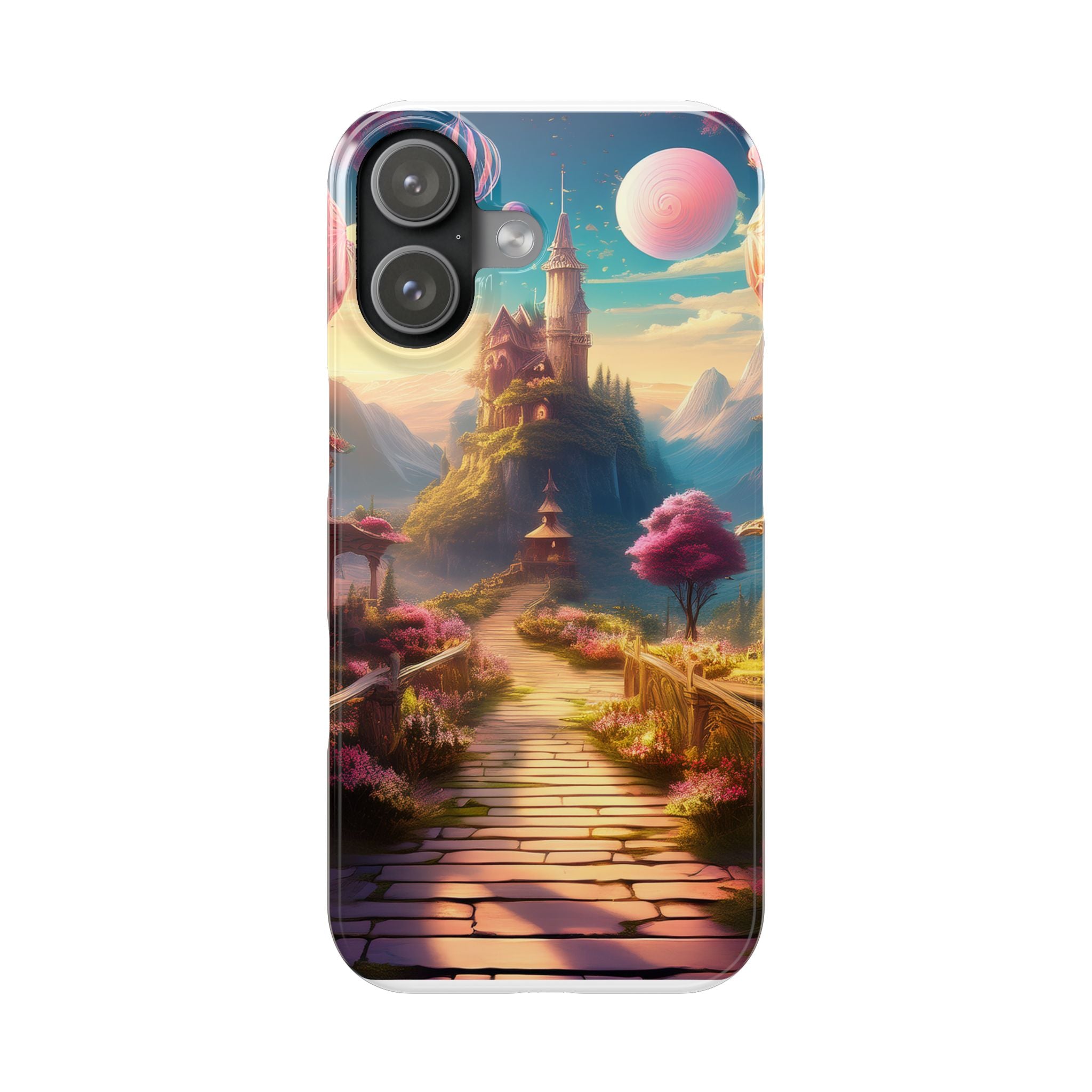 Slim Phone Case — Fantasy Castle Path Scenic iPhone Case