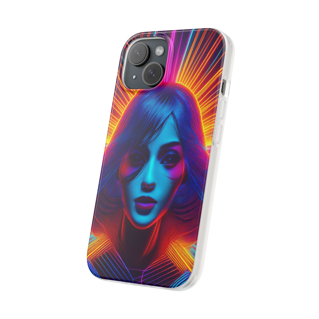 Phone Case — Neon Retro Portrait Mandala