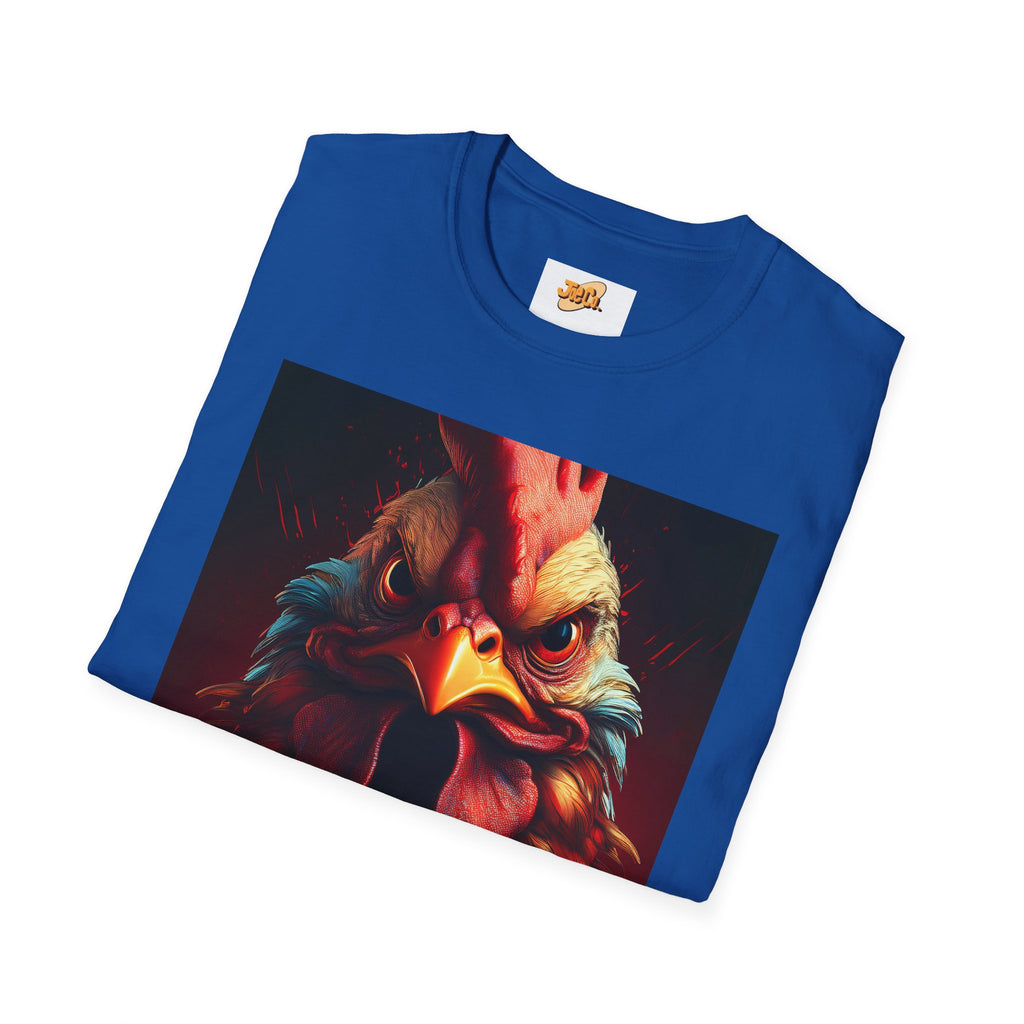 Rooster Portrait T-Shirt – Bold Vintage Farmhouse Rooster Art Tee