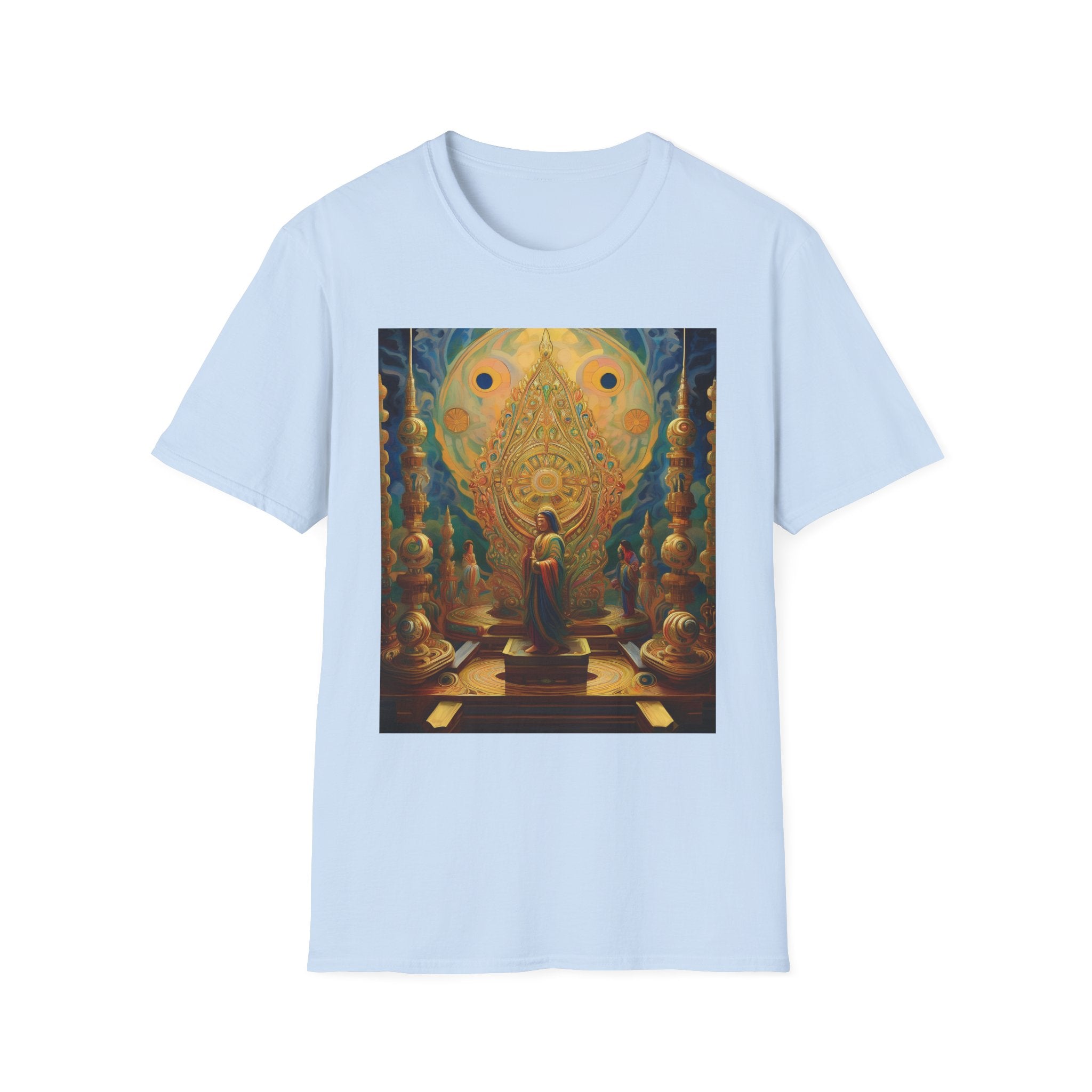 Buddha Sanctuary Art T-Shirt — Meditative Temple Graphic Tee
