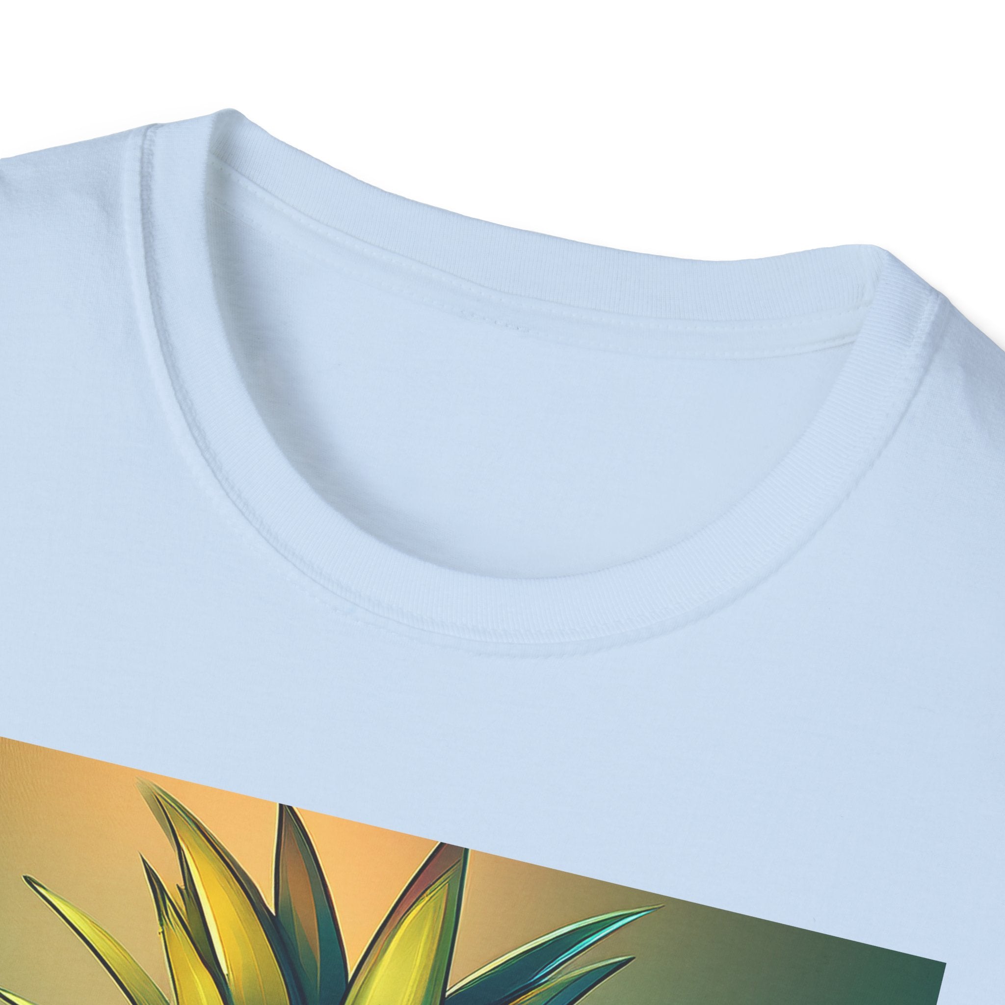 Pineapple Cartoon T-Shirt — Cute Smiling Pineapple with Glasses Tee
