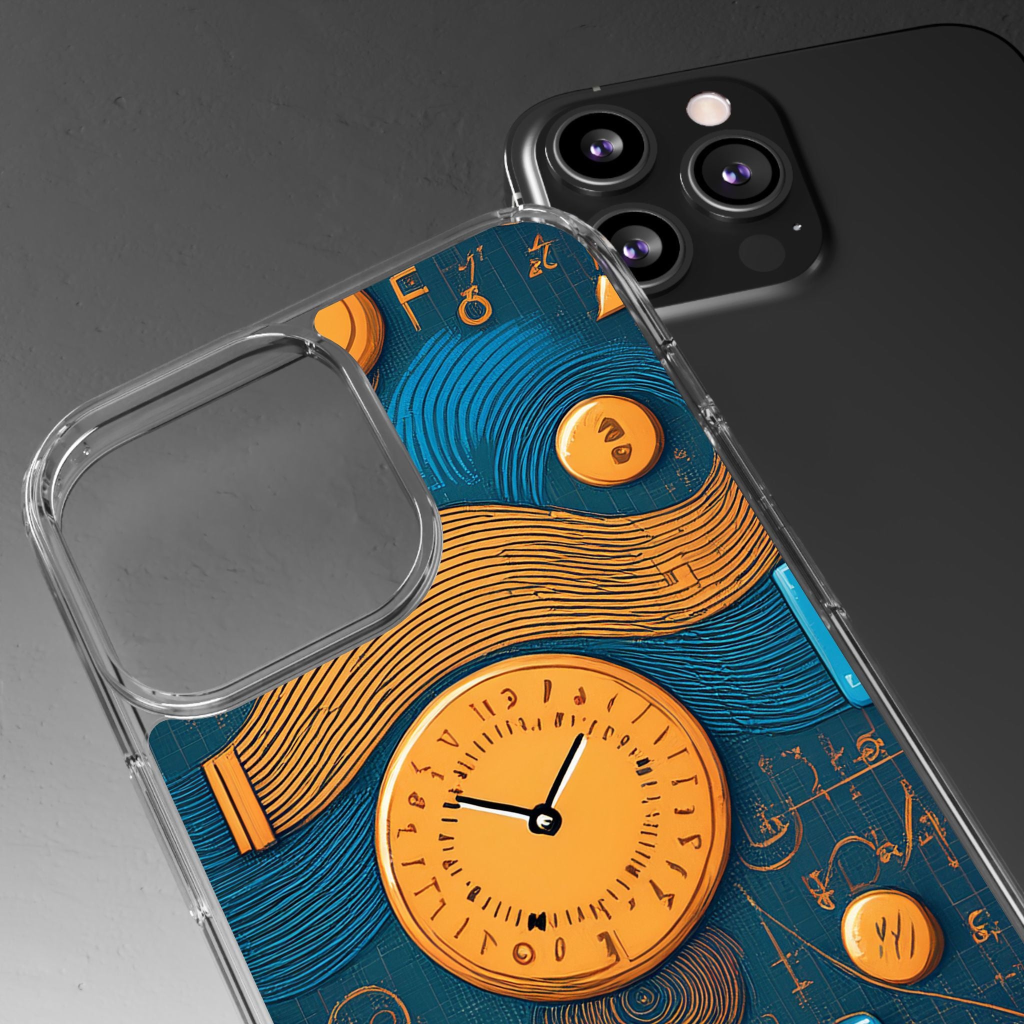 Clear Case — Abstract Clockwork Design Phone Case