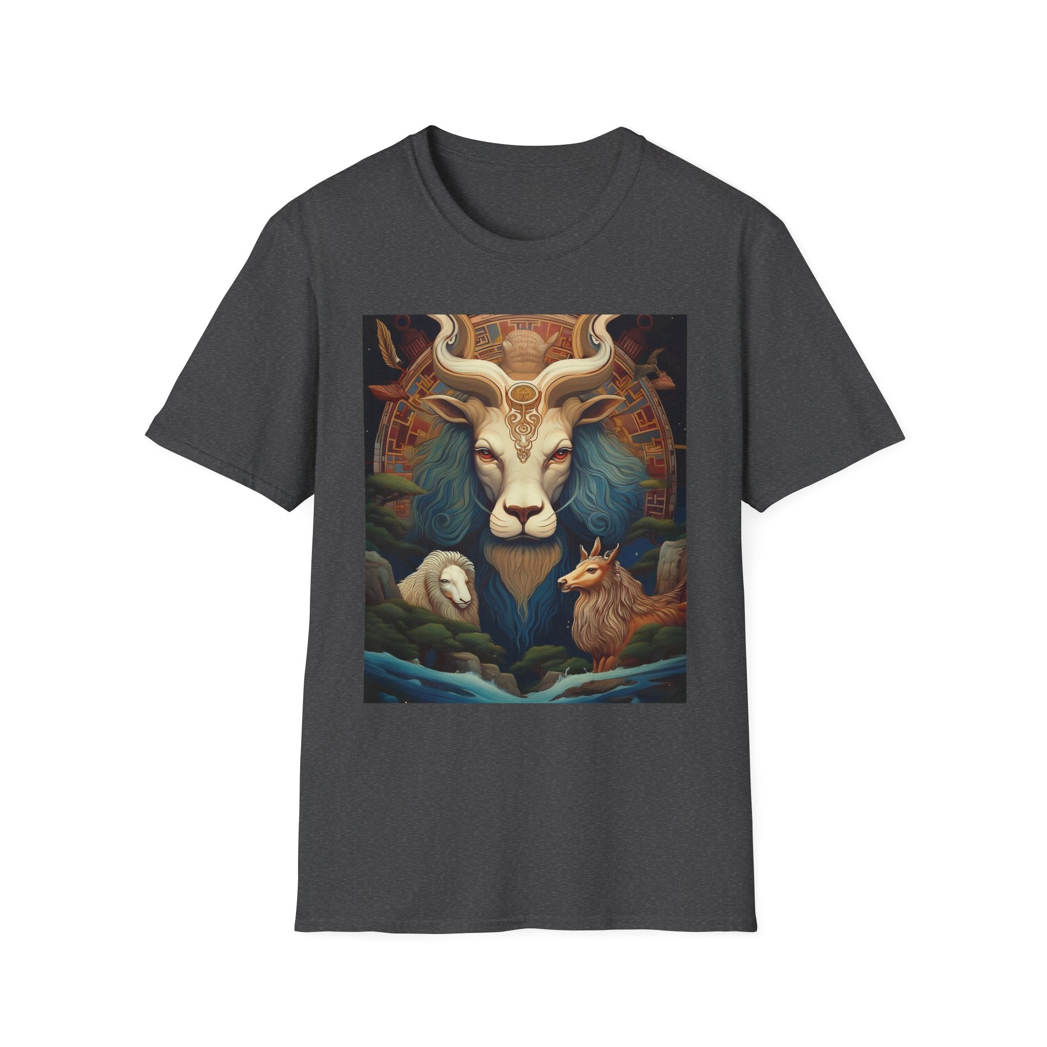 Mythic Beast T-Shirt — Vintage Lion, Ram & Fox Art Tee