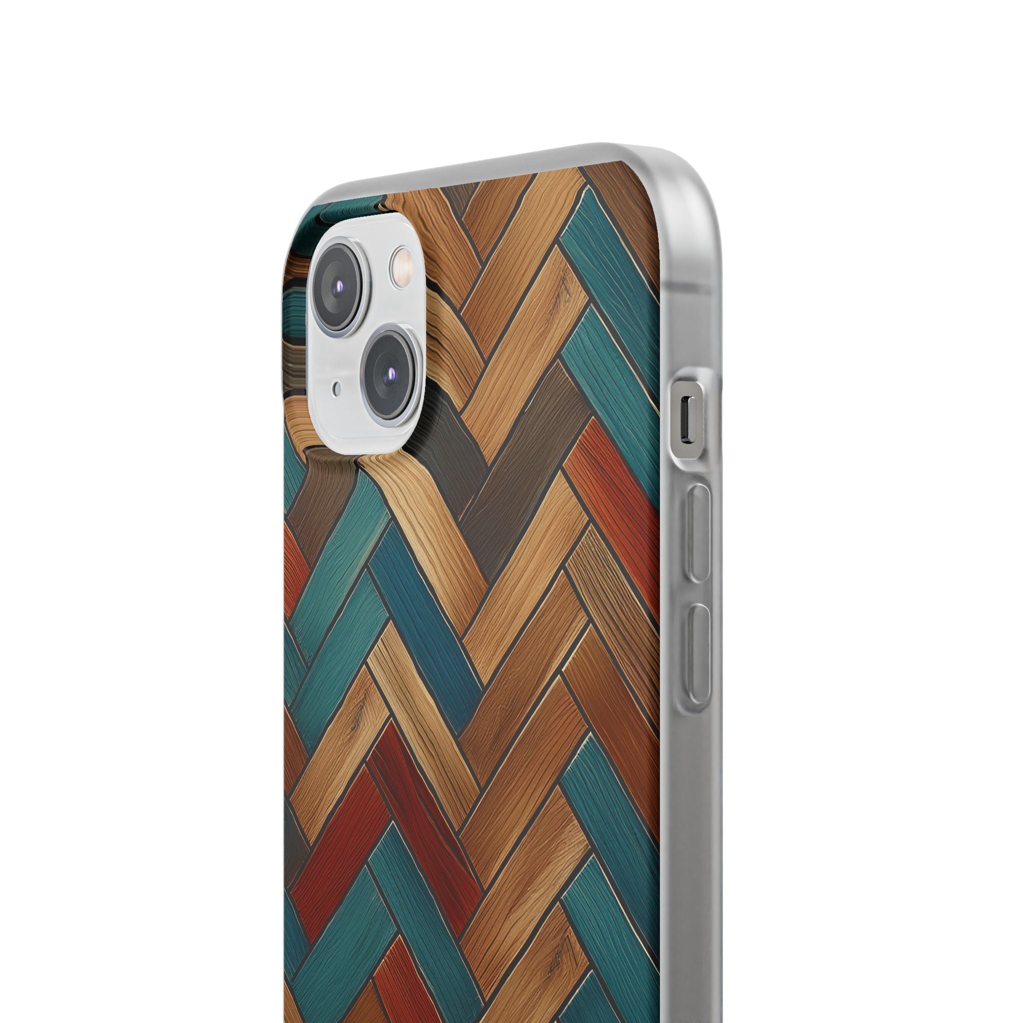 Herringbone Wood Pattern Flexi Phone Case