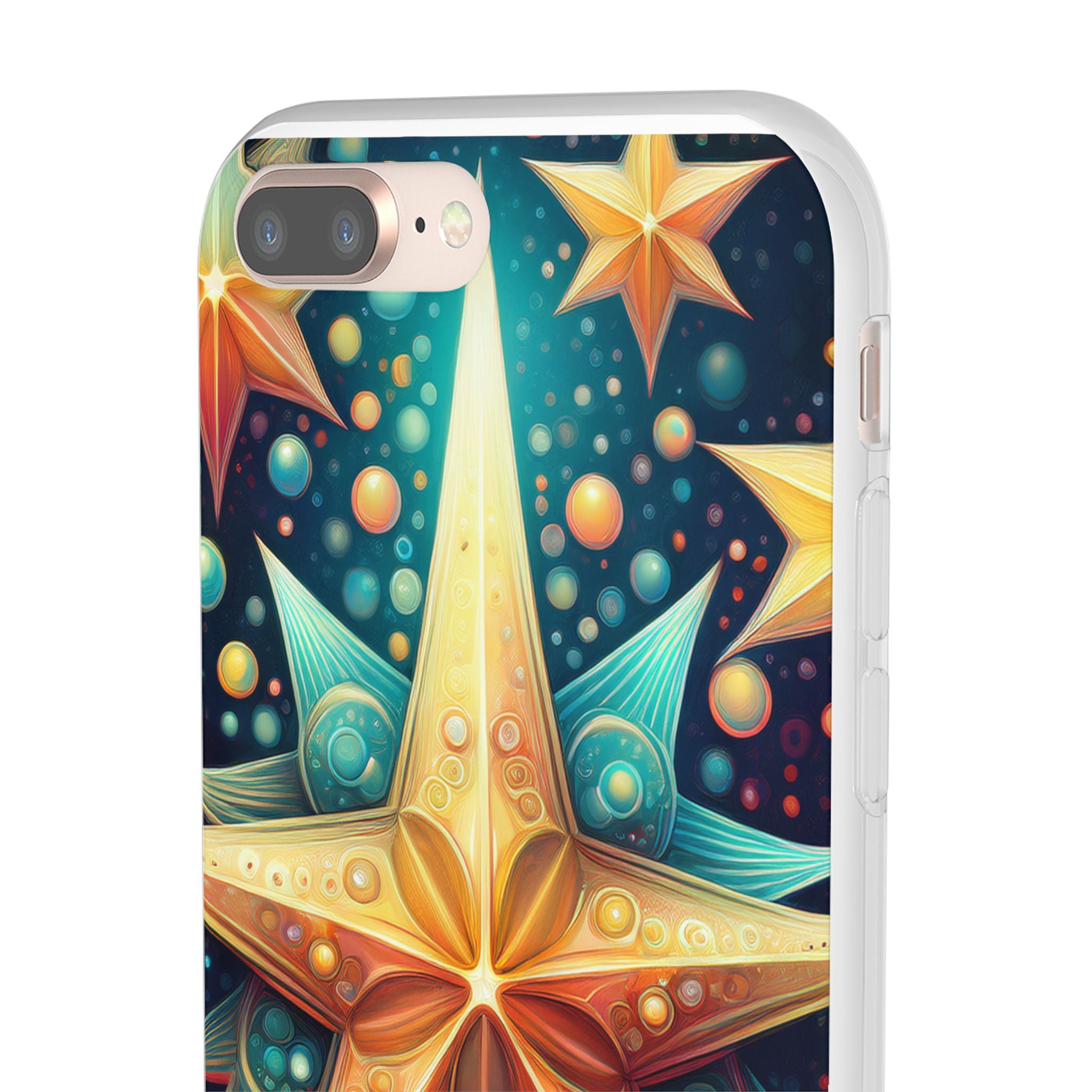 Starburst Galaxy Phone Case — Colorful Cosmic Star Design Flexible Case