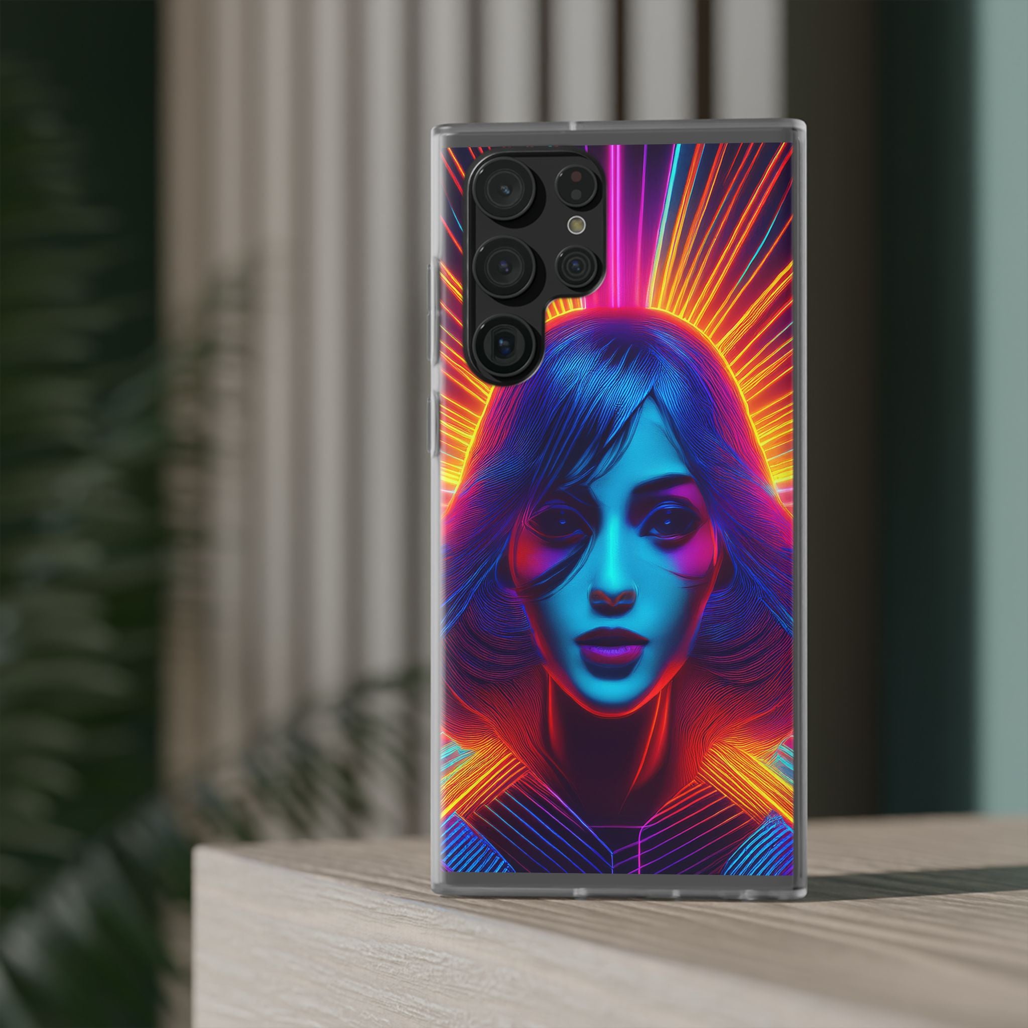 Phone Case — Neon Retro Portrait Mandala