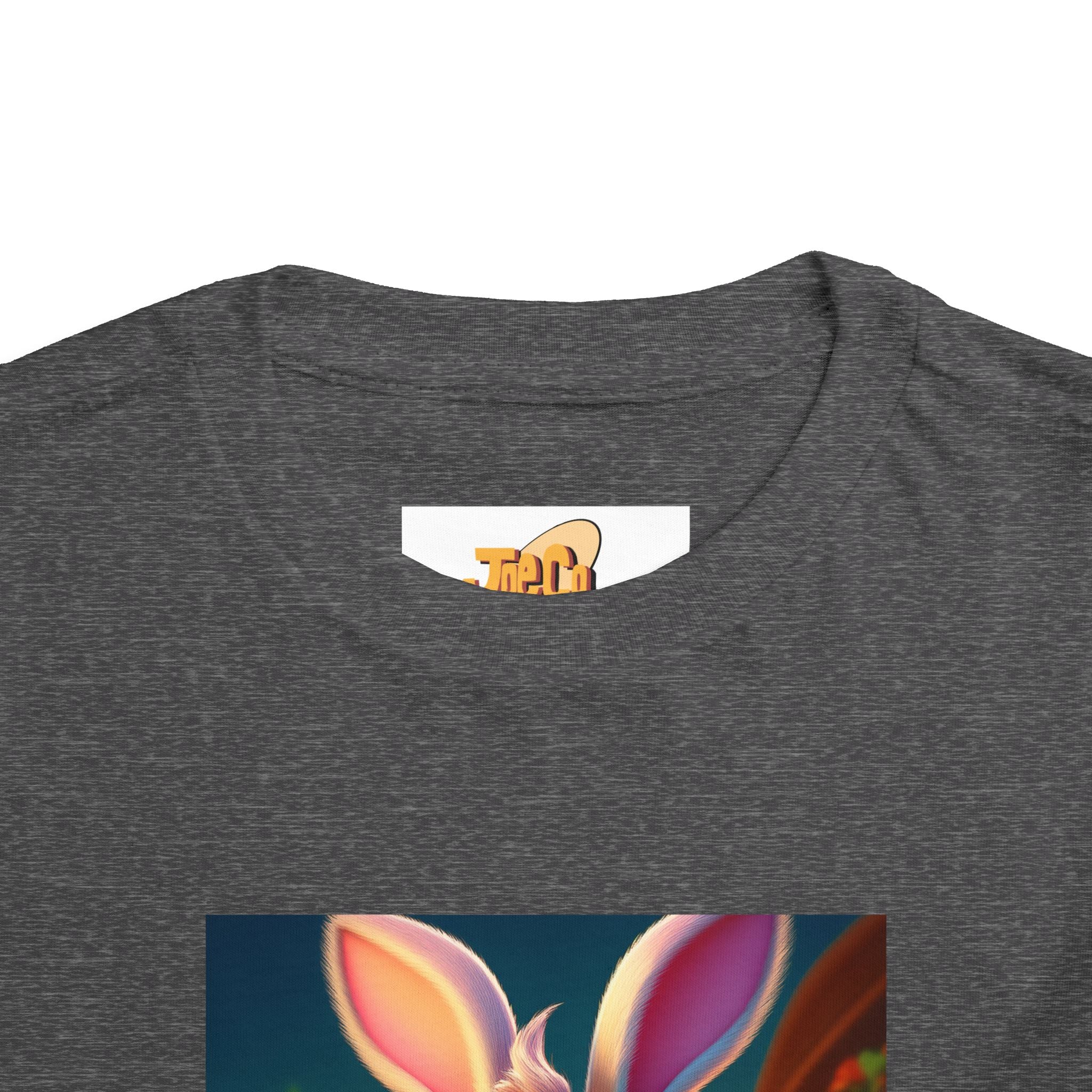 Easter Bunny Toddler Tee — Cute Bunny with Eggs Graphic Shirt