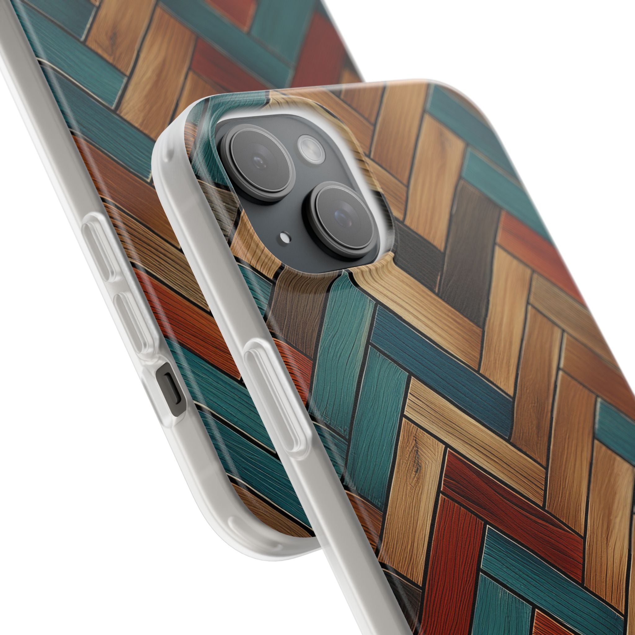 Herringbone Wood Pattern Flexi Phone Case