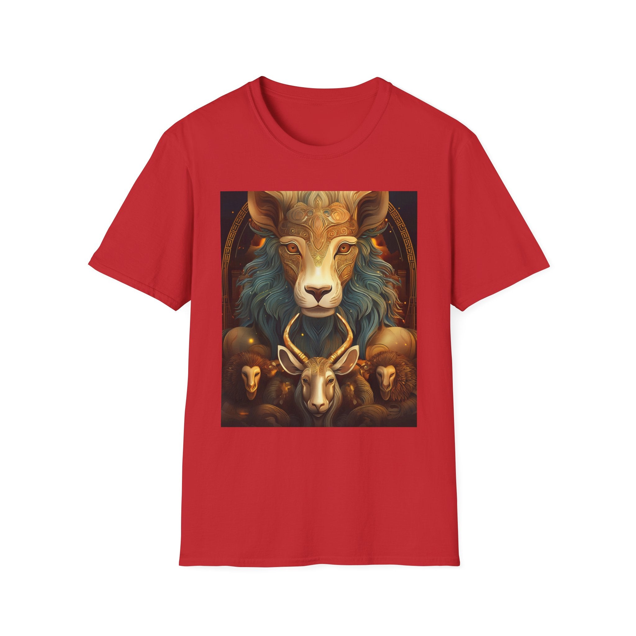 Mystic Ram & Herd Art T-Shirt — Zodiac Capricorn Goat Graphic Tee