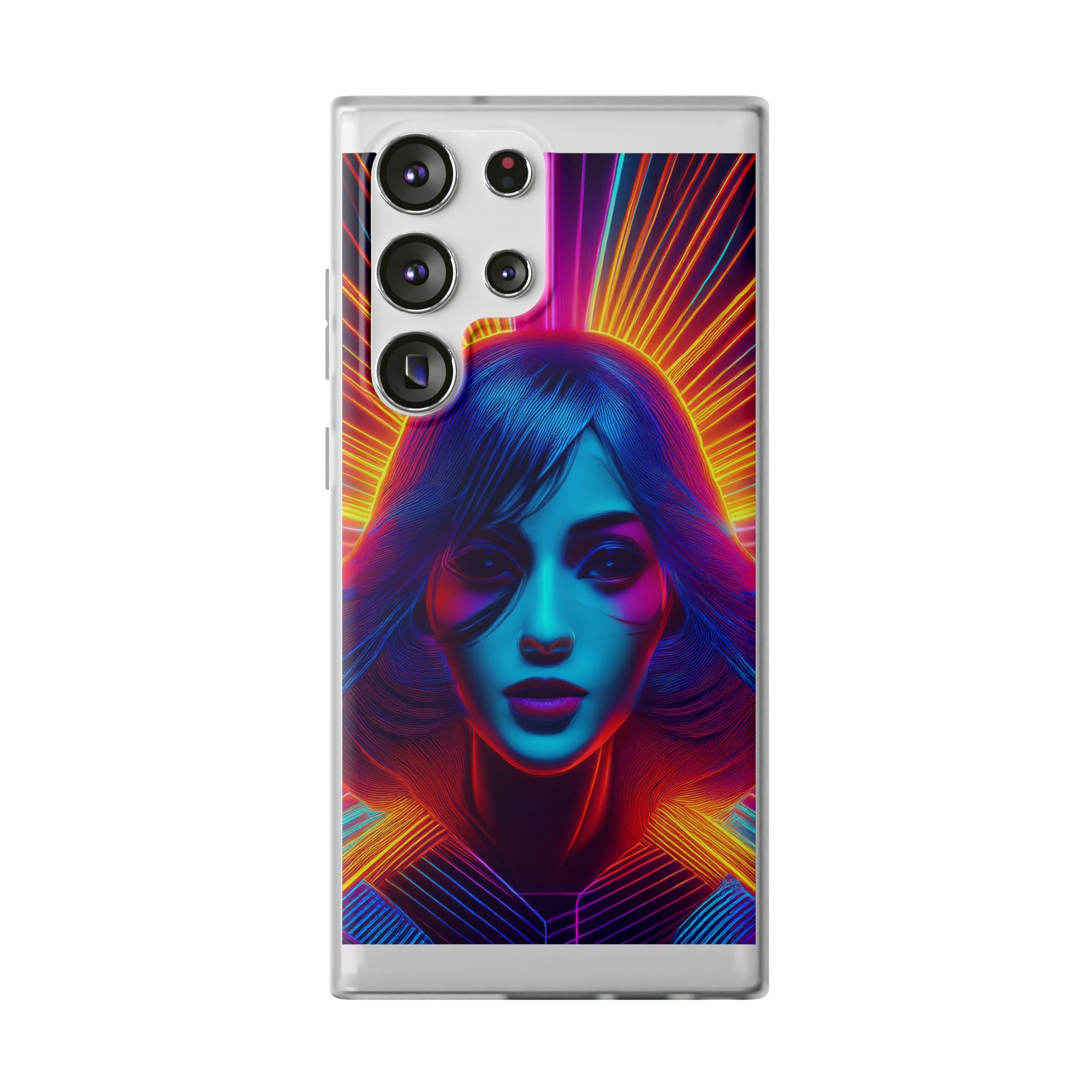 Phone Case — Neon Retro Portrait Mandala