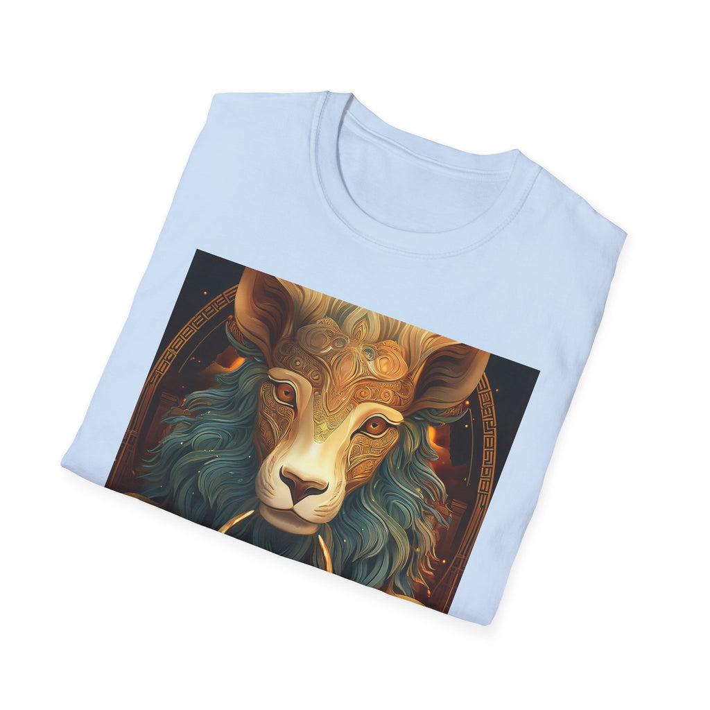 Mystic Ram & Herd Art T-Shirt — Zodiac Capricorn Goat Graphic Tee